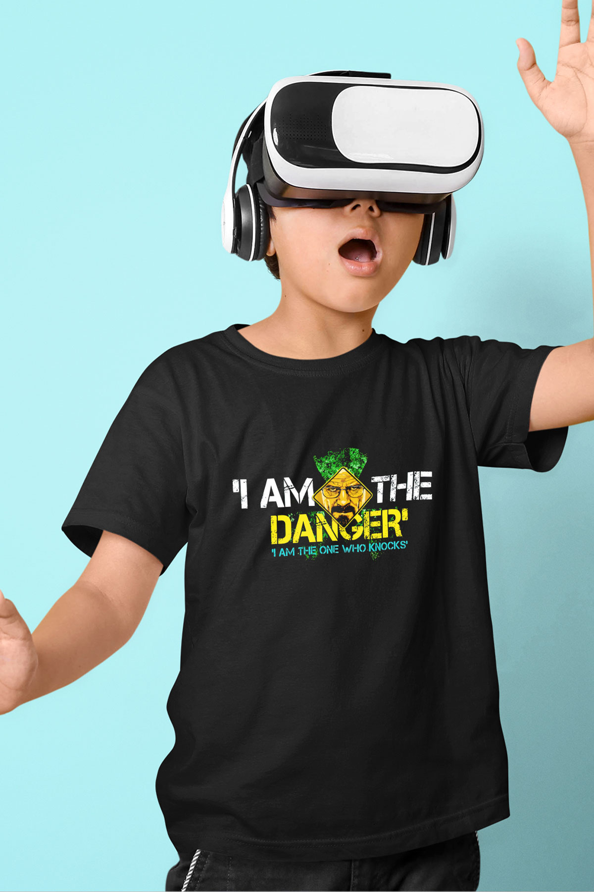 Breaking Bad Heisenberg Siyah Unisex Çocuk Tişört