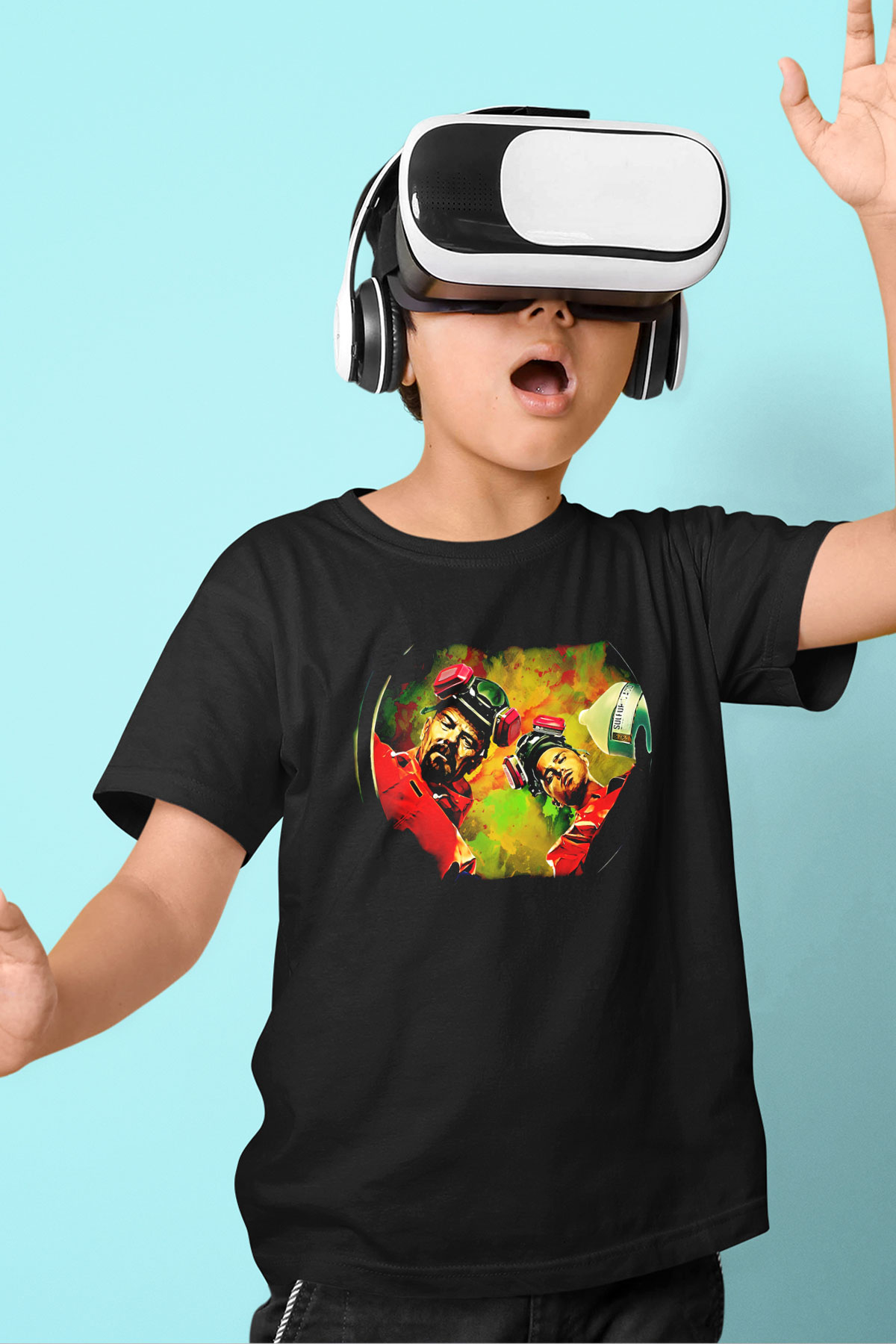 Breaking Bad Heisenberg Siyah Unisex Çocuk Tişört