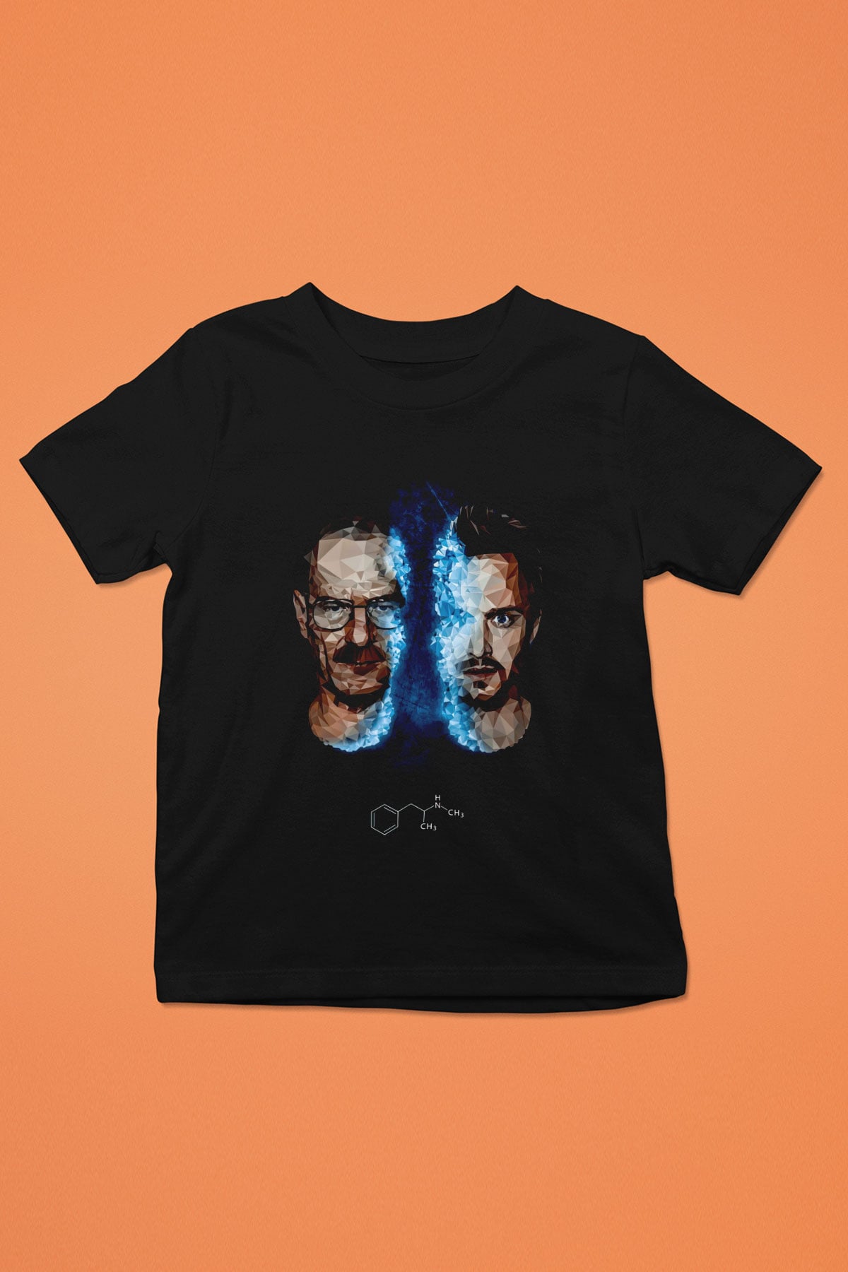 Breaking Bad Heisenberg Siyah Unisex Çocuk Tişört
