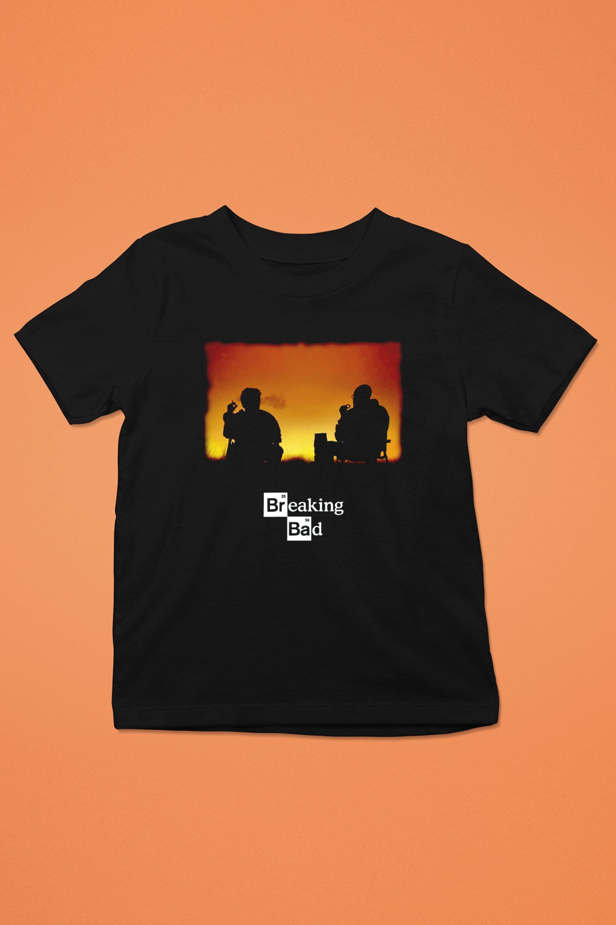 Breaking Bad Heisenberg Siyah Unisex Çocuk Tişört
