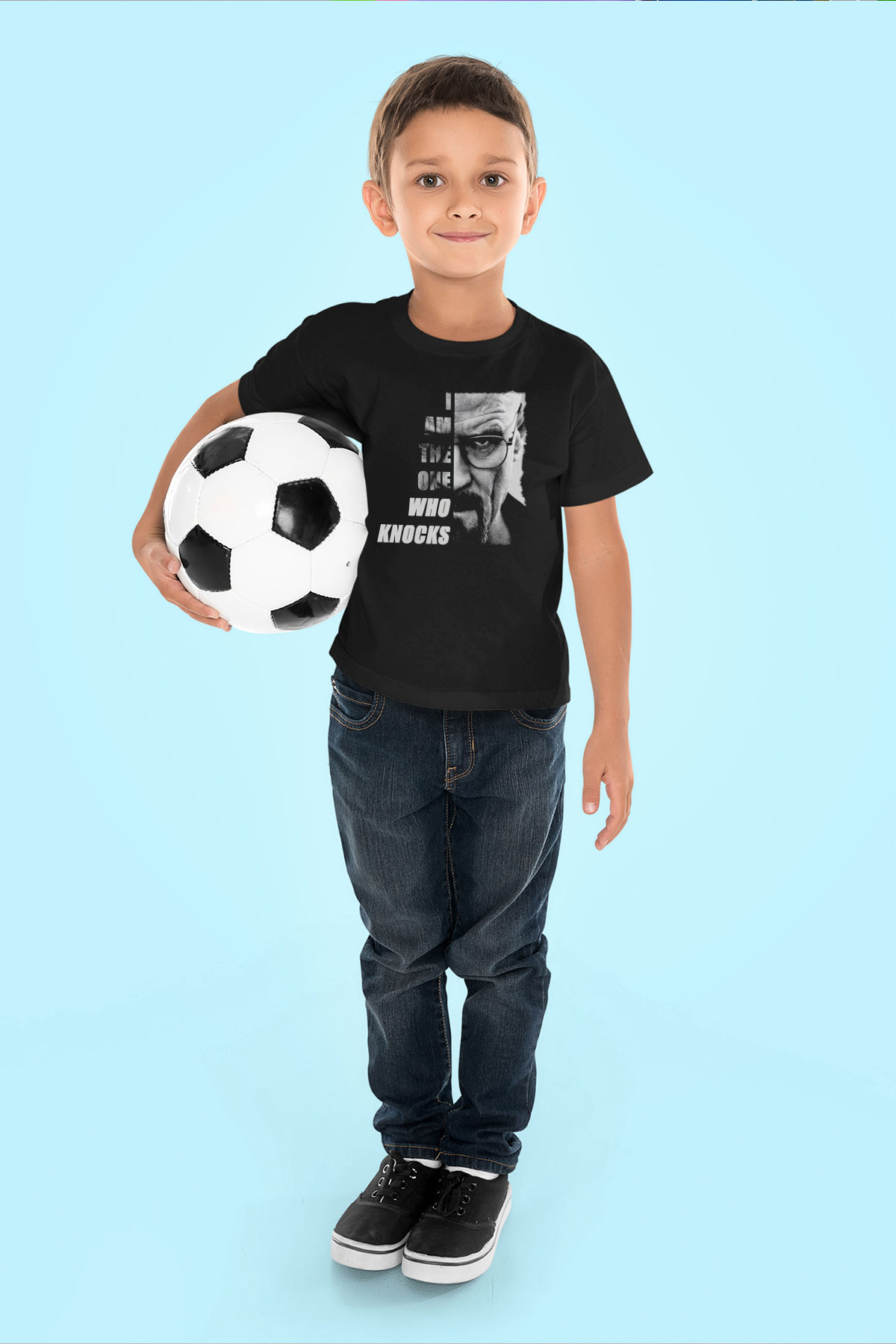 Breaking Bad Heisenberg Siyah Unisex Çocuk Tişört