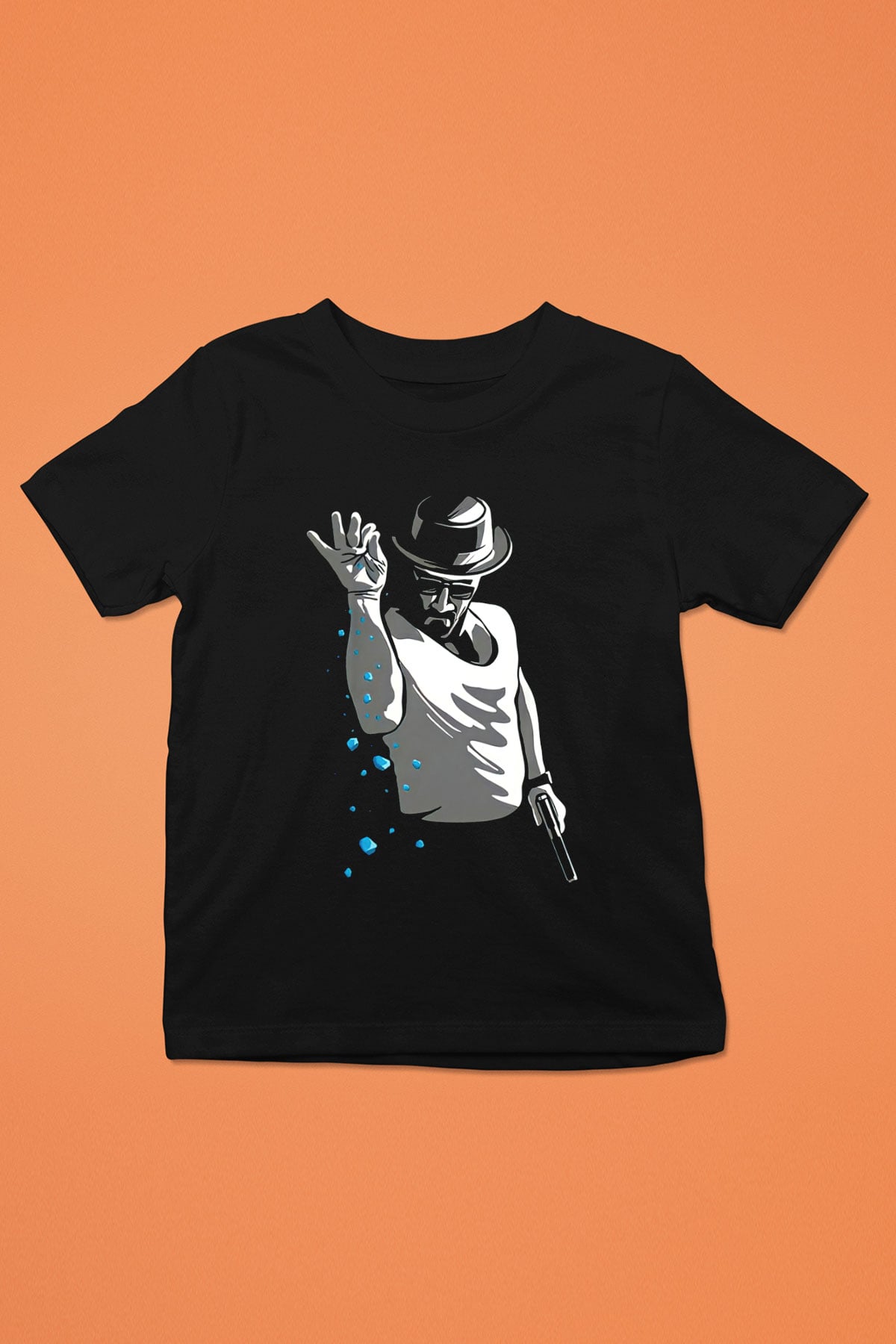 Breaking Bad Heisenberg Siyah Unisex Çocuk Tişört