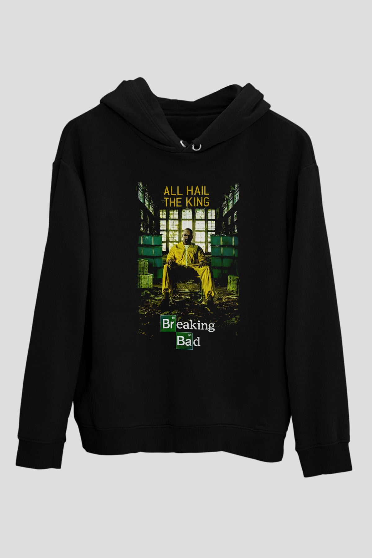 Breaking Bad Heisenberg Siyah Unisex Hoodie