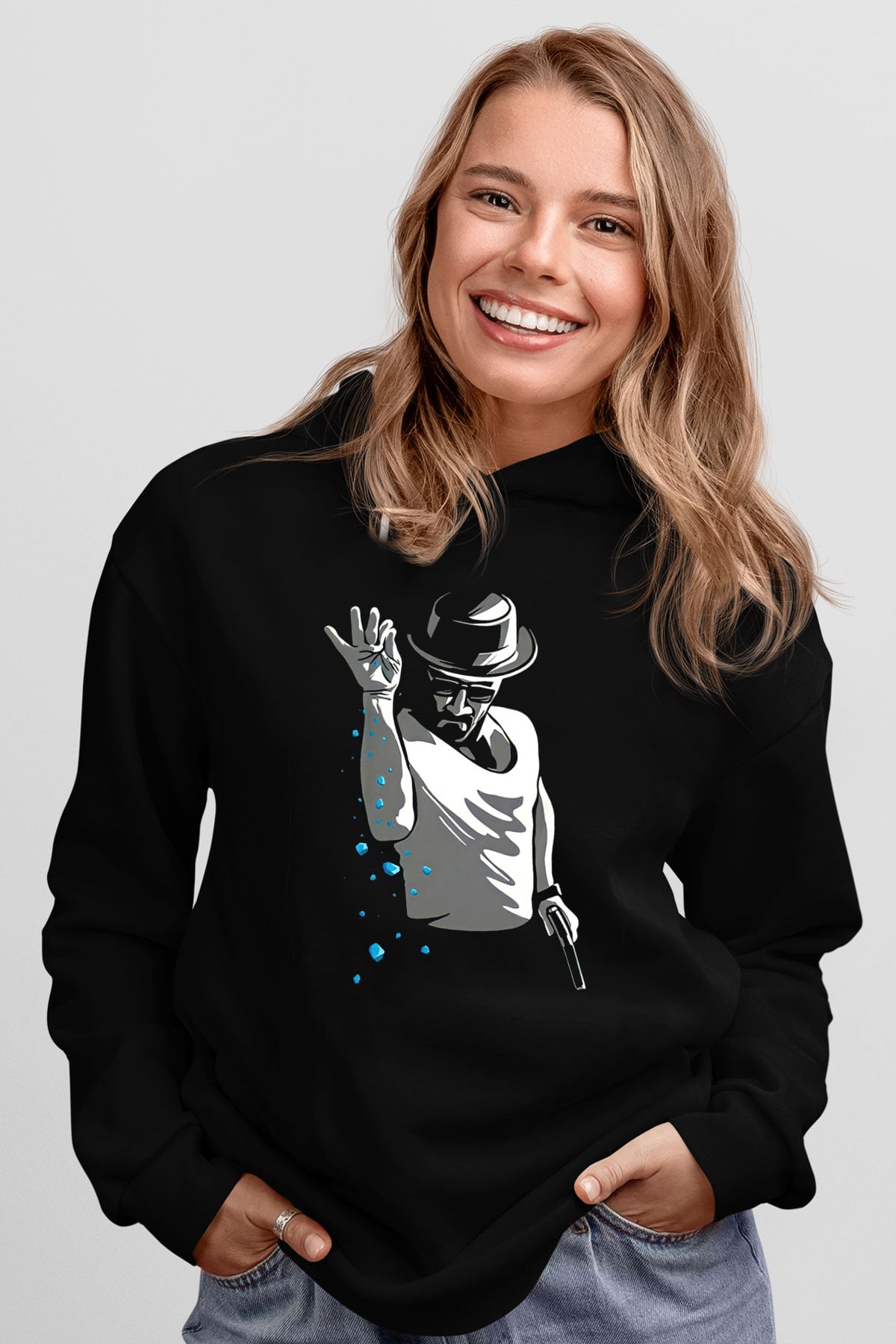Breaking Bad Heisenberg Siyah Unisex Hoodie