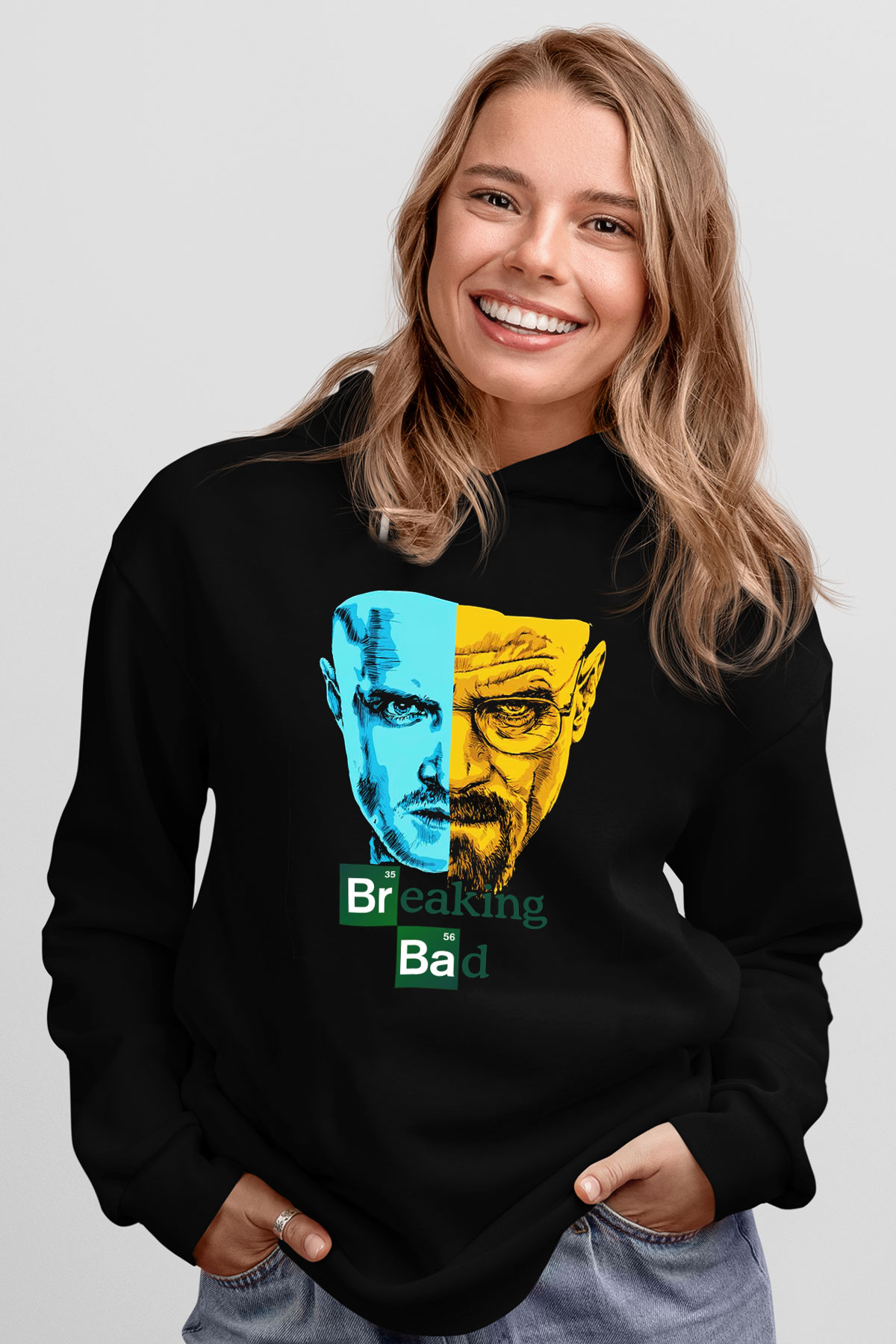 Breaking Bad Heisenberg Siyah Unisex Hoodie