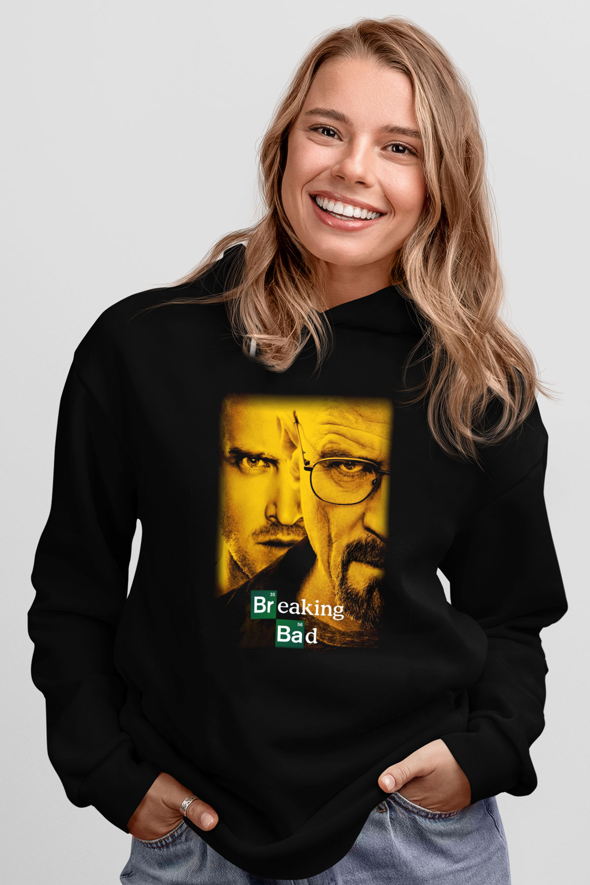 Breaking Bad Heisenberg Siyah Unisex Hoodie
