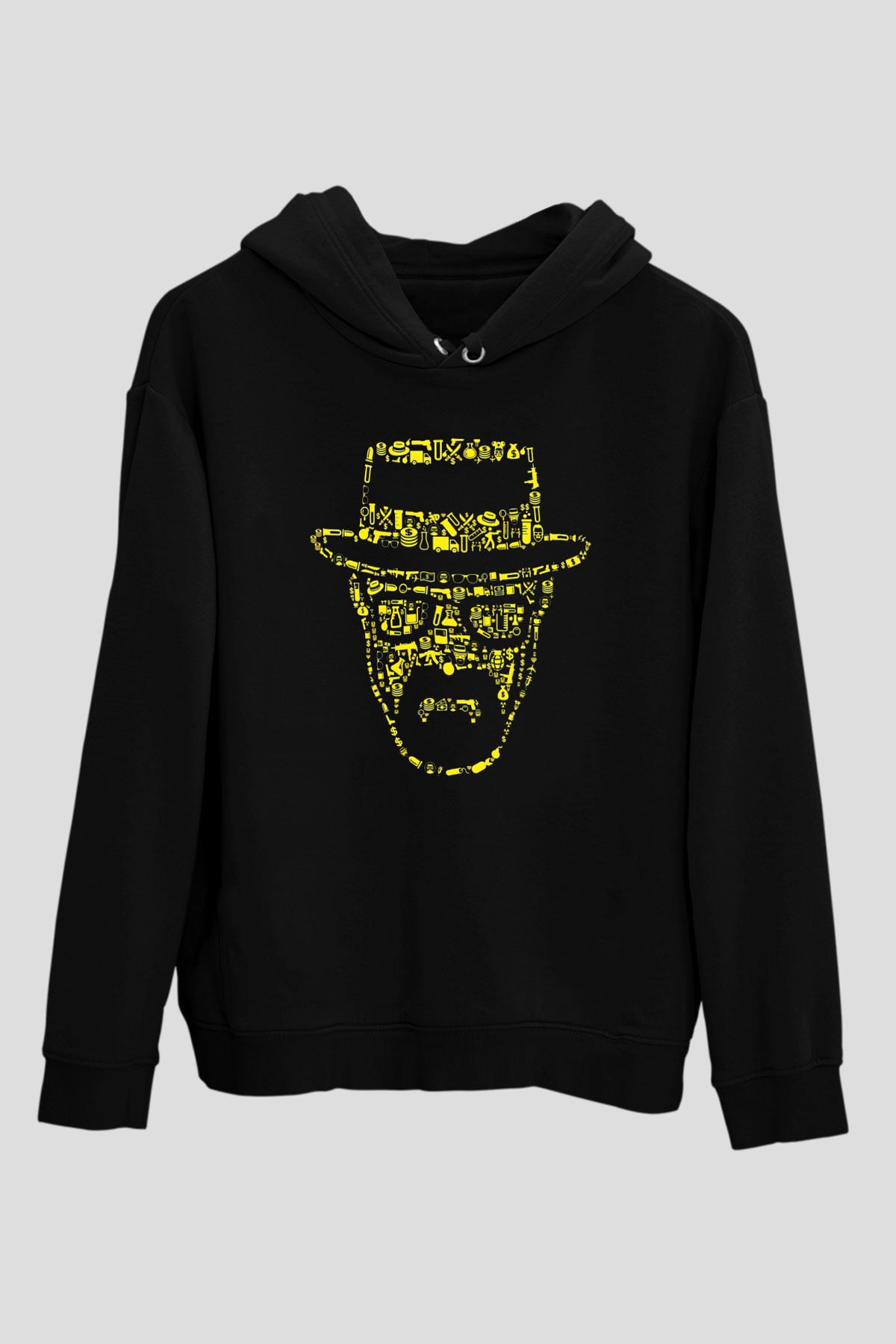Breaking Bad Heisenberg Siyah Unisex Hoodie