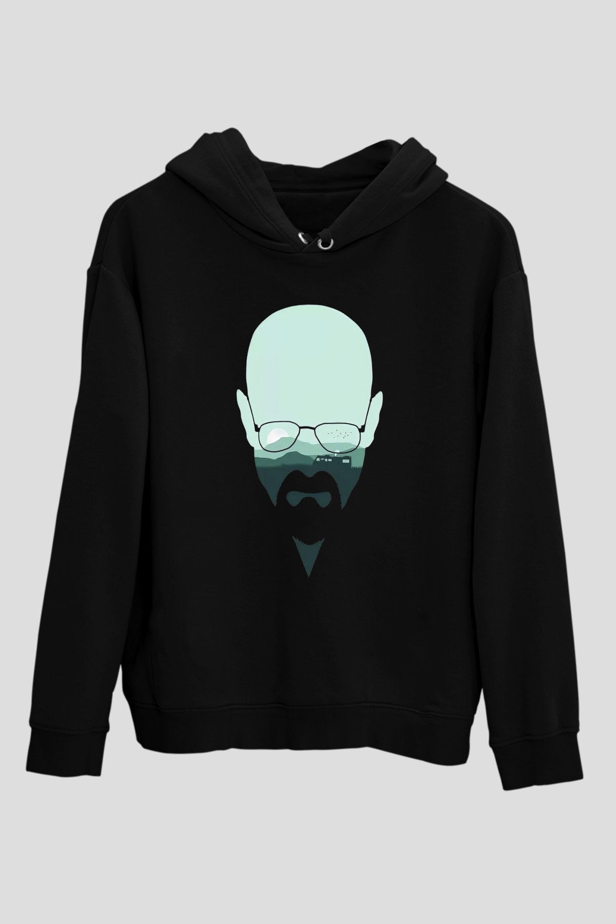 Breaking Bad Heisenberg Siyah Unisex Hoodie