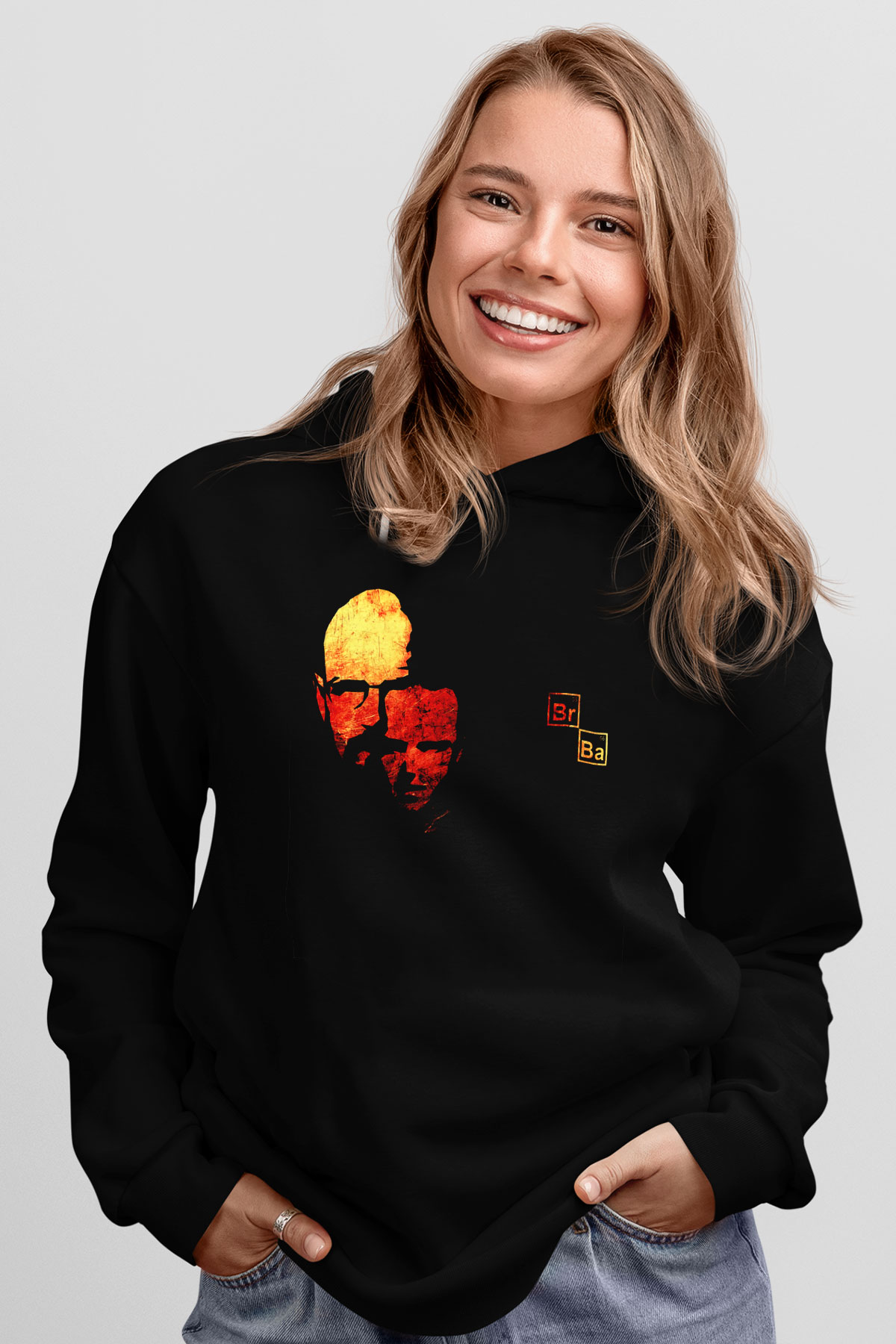 Breaking Bad Heisenberg Siyah Unisex Hoodie