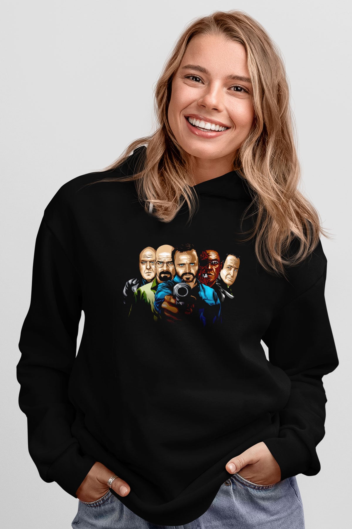 Breaking Bad Heisenberg Siyah Unisex Hoodie