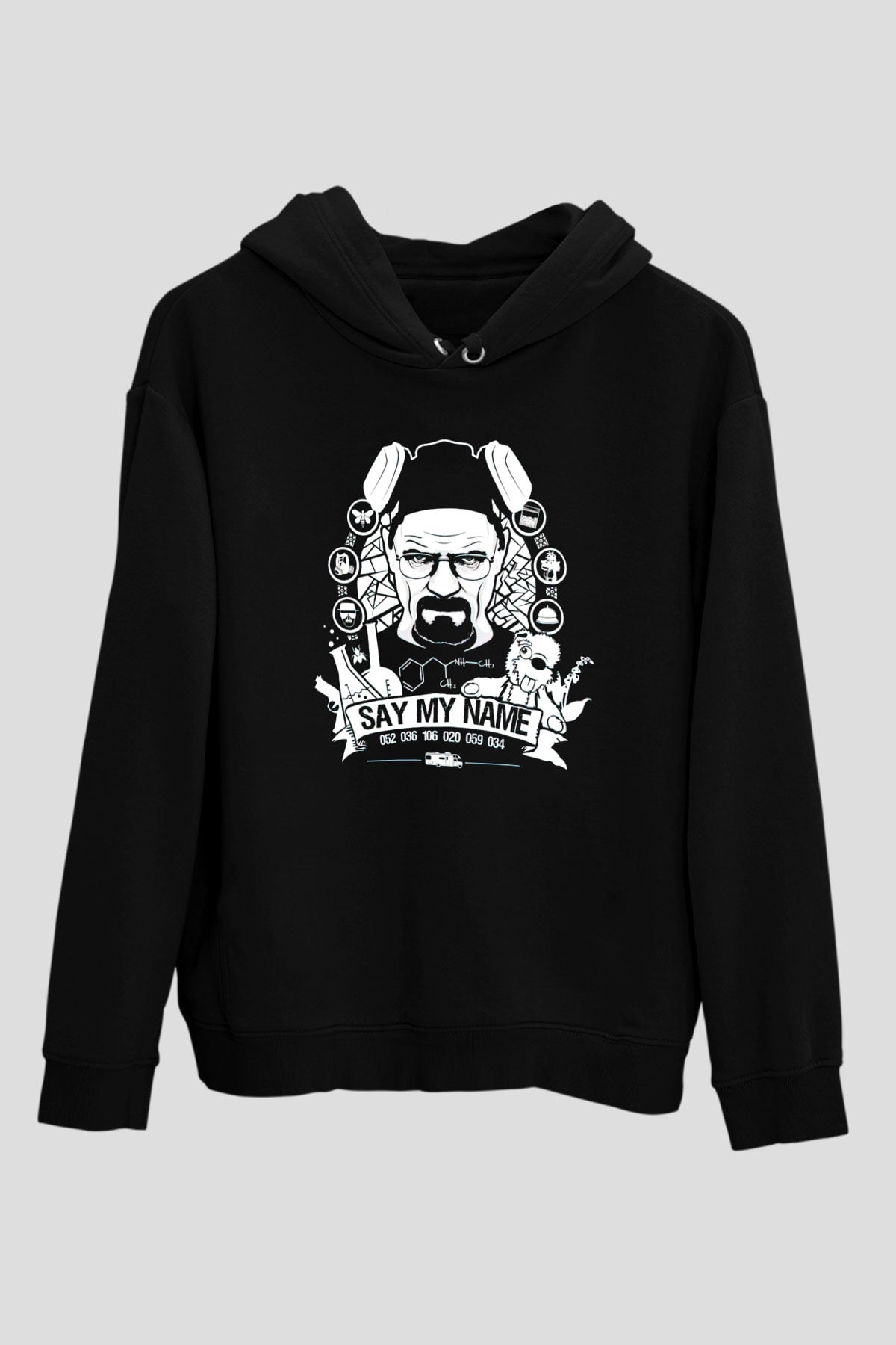 Breaking Bad Heisenberg Siyah Unisex Hoodie