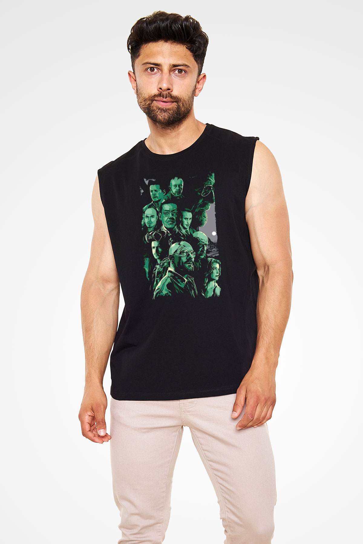 Breaking Bad Heisenberg Siyah Unisex Kolsuz Tişört