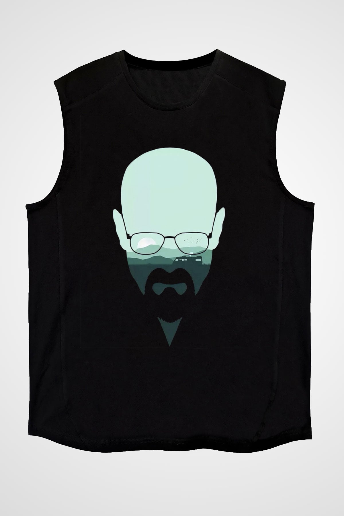 Breaking Bad Heisenberg Siyah Unisex Kolsuz Tişört