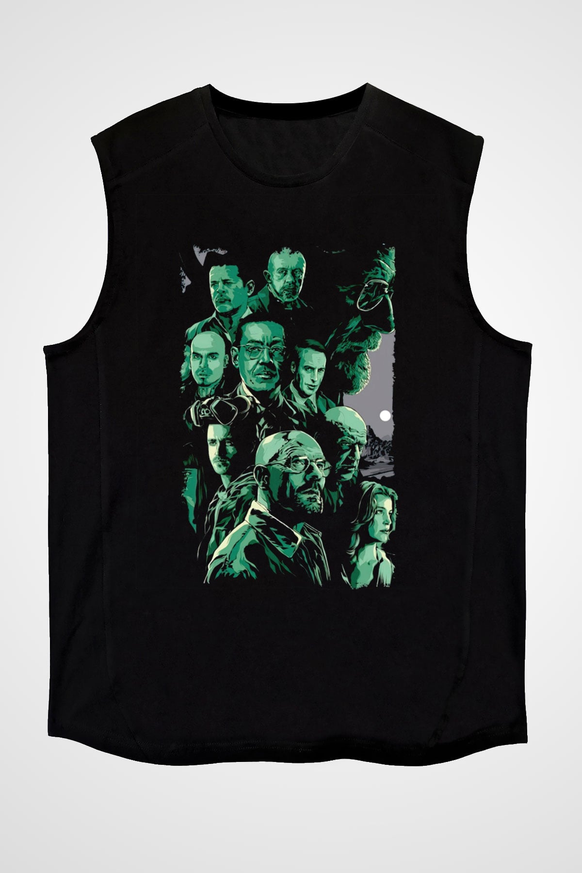 Breaking Bad Heisenberg Siyah Unisex Kolsuz Tişört