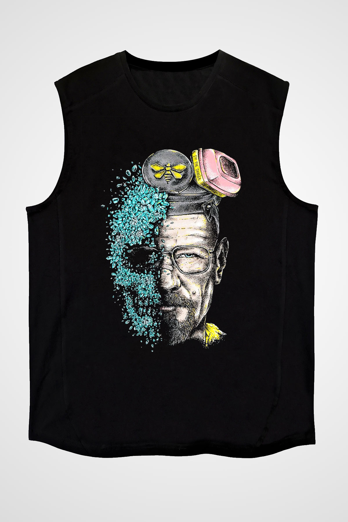 Breaking Bad Heisenberg Siyah Unisex Kolsuz Tişört