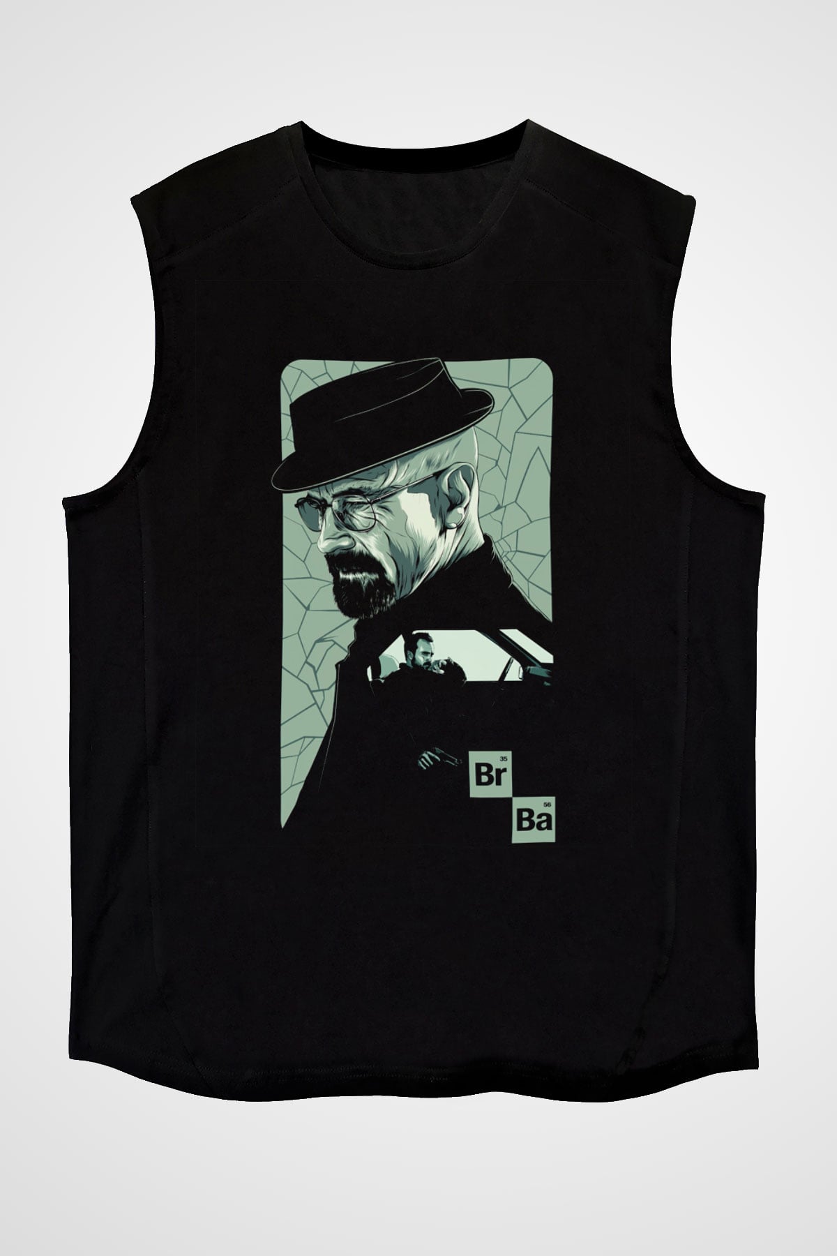 Breaking Bad Heisenberg Siyah Unisex Kolsuz Tişört