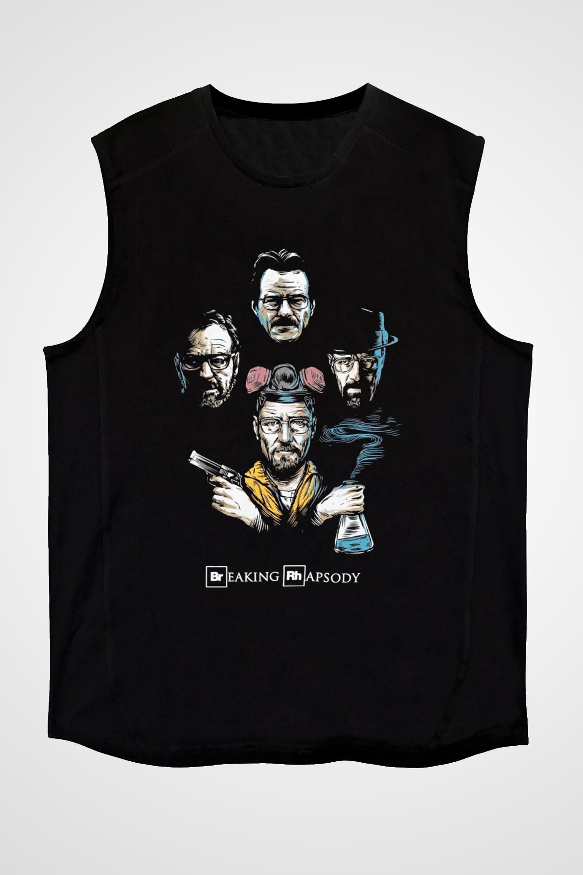 Breaking Bad Heisenberg Siyah Unisex Kolsuz Tişört