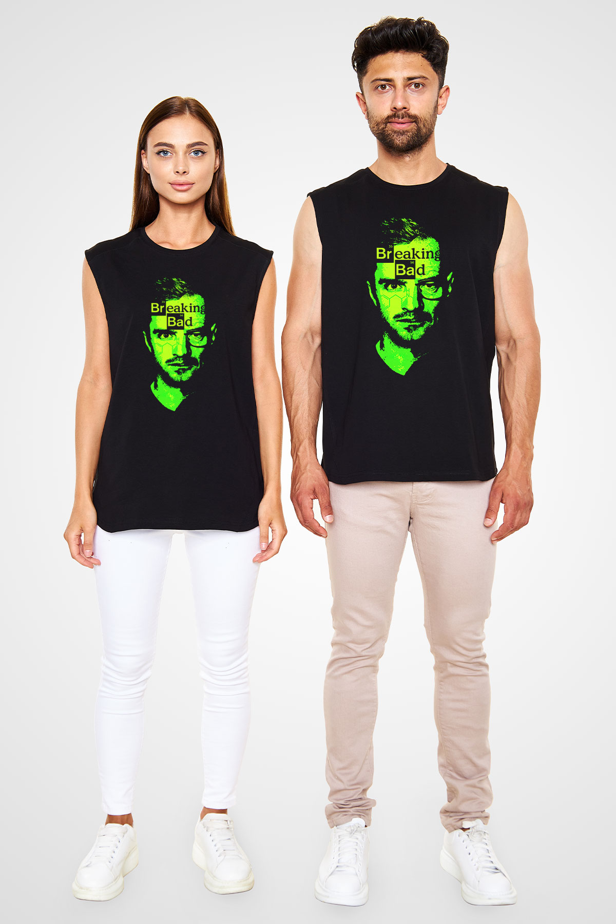 Breaking Bad Heisenberg Siyah Unisex Kolsuz Tişört