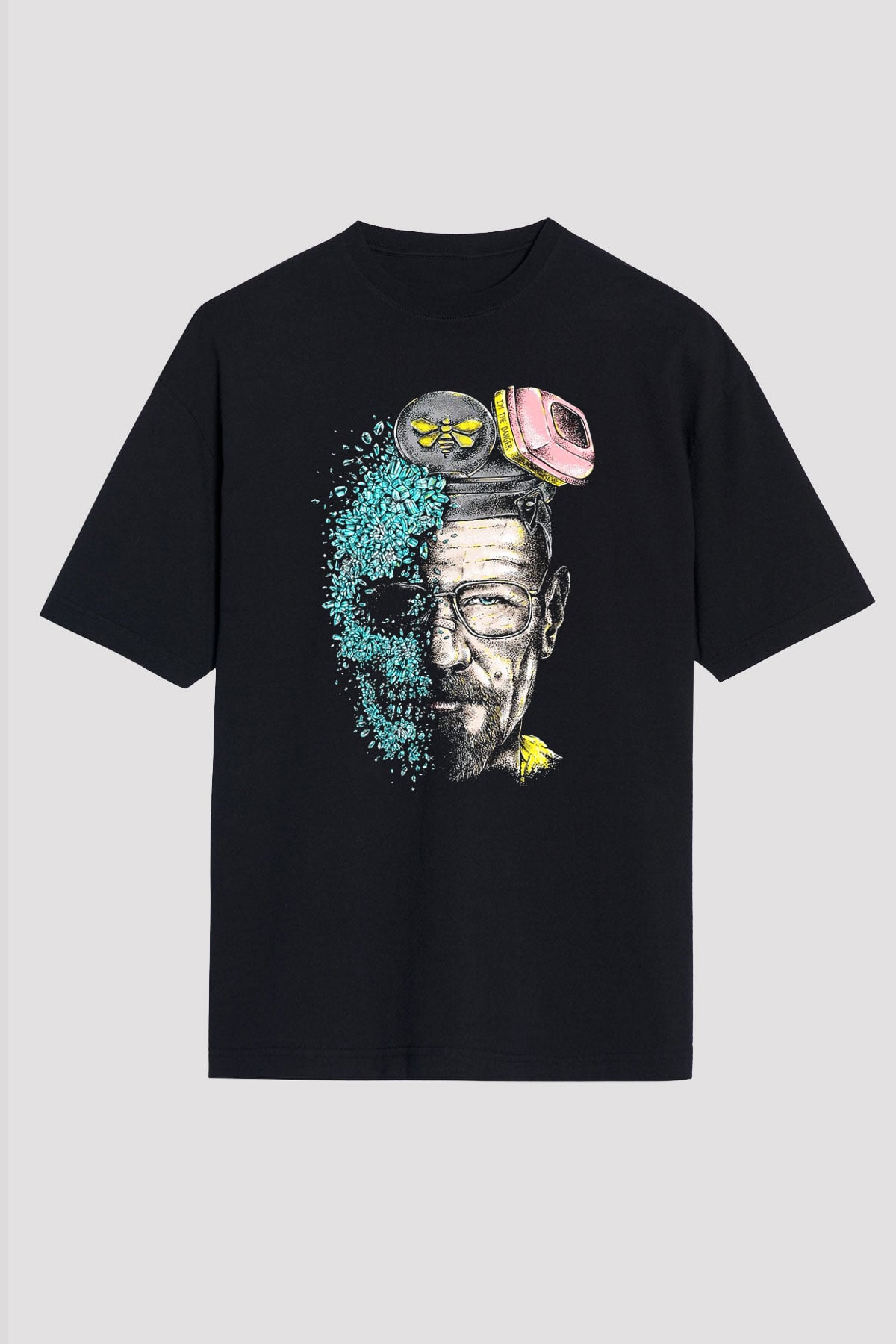 Breaking Bad Heisenberg Siyah Unisex Oversize Tişört T-Shirt
