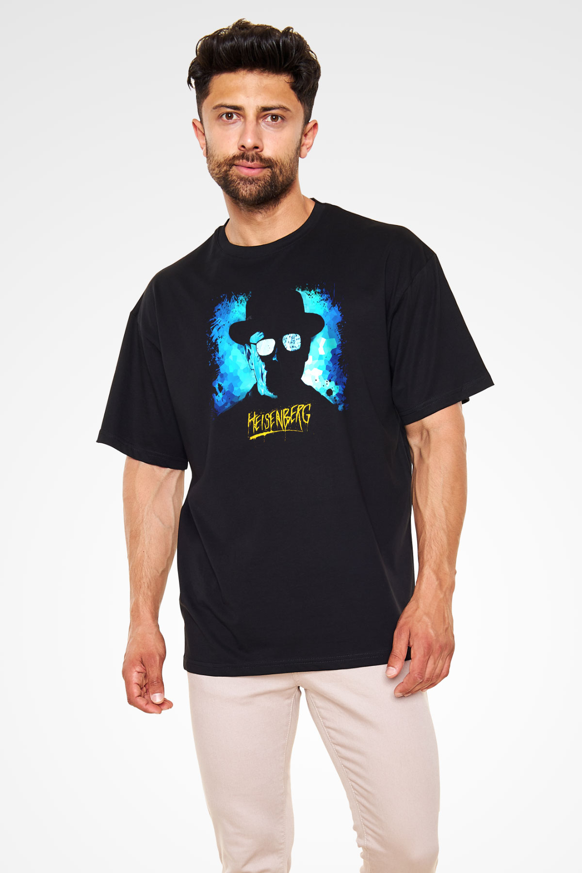 Breaking Bad Heisenberg Siyah Unisex Oversize Tişört T-Shirt