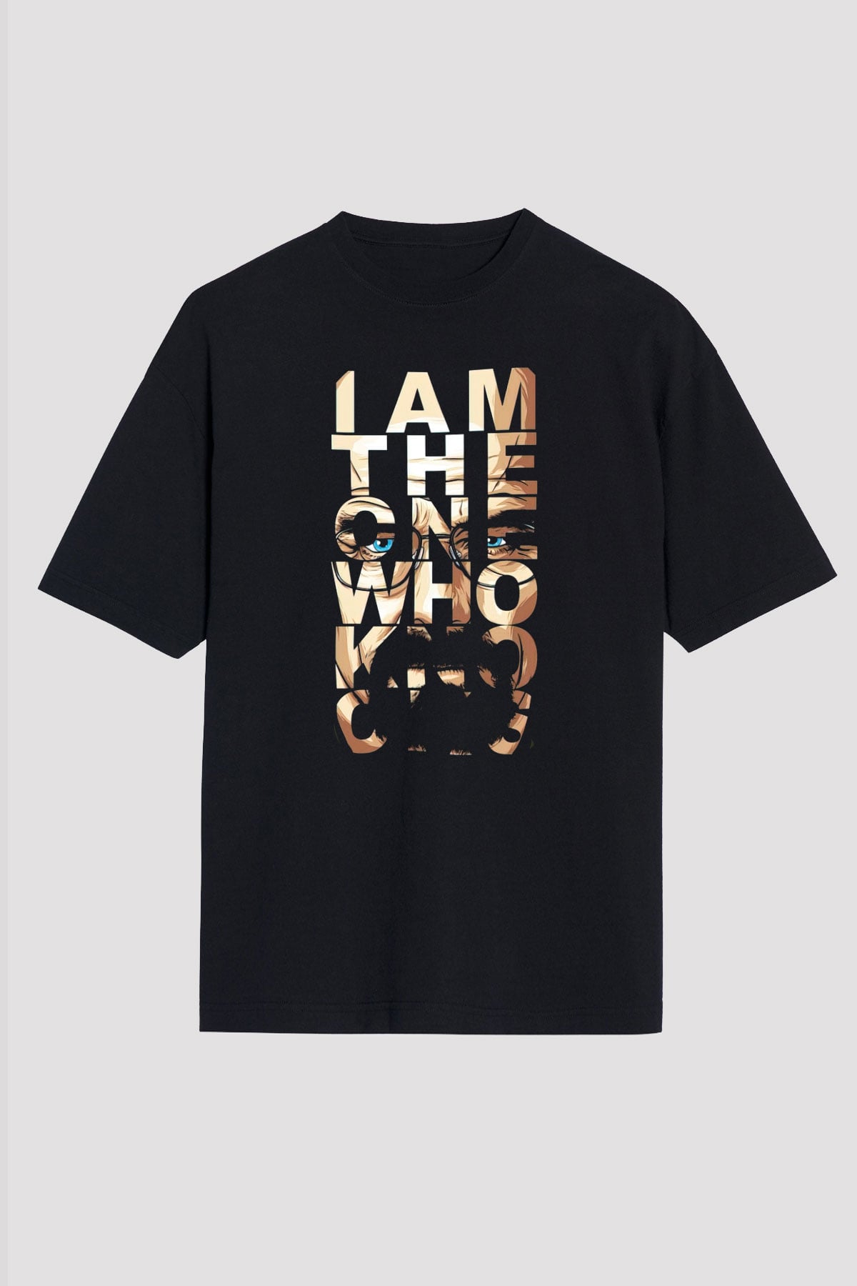 Breaking Bad Heisenberg Siyah Unisex Oversize Tişört T-Shirt