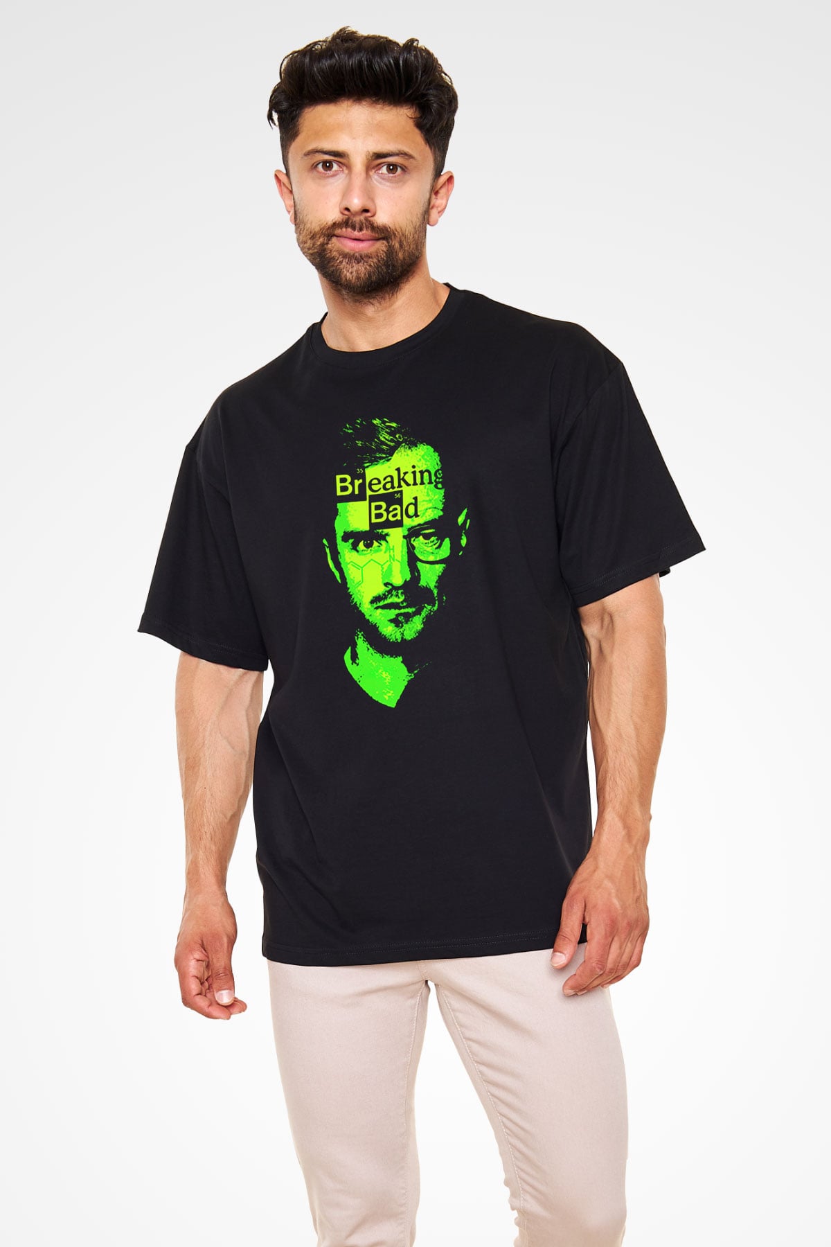 Breaking Bad Heisenberg Siyah Unisex Oversize Tişört T-Shirt