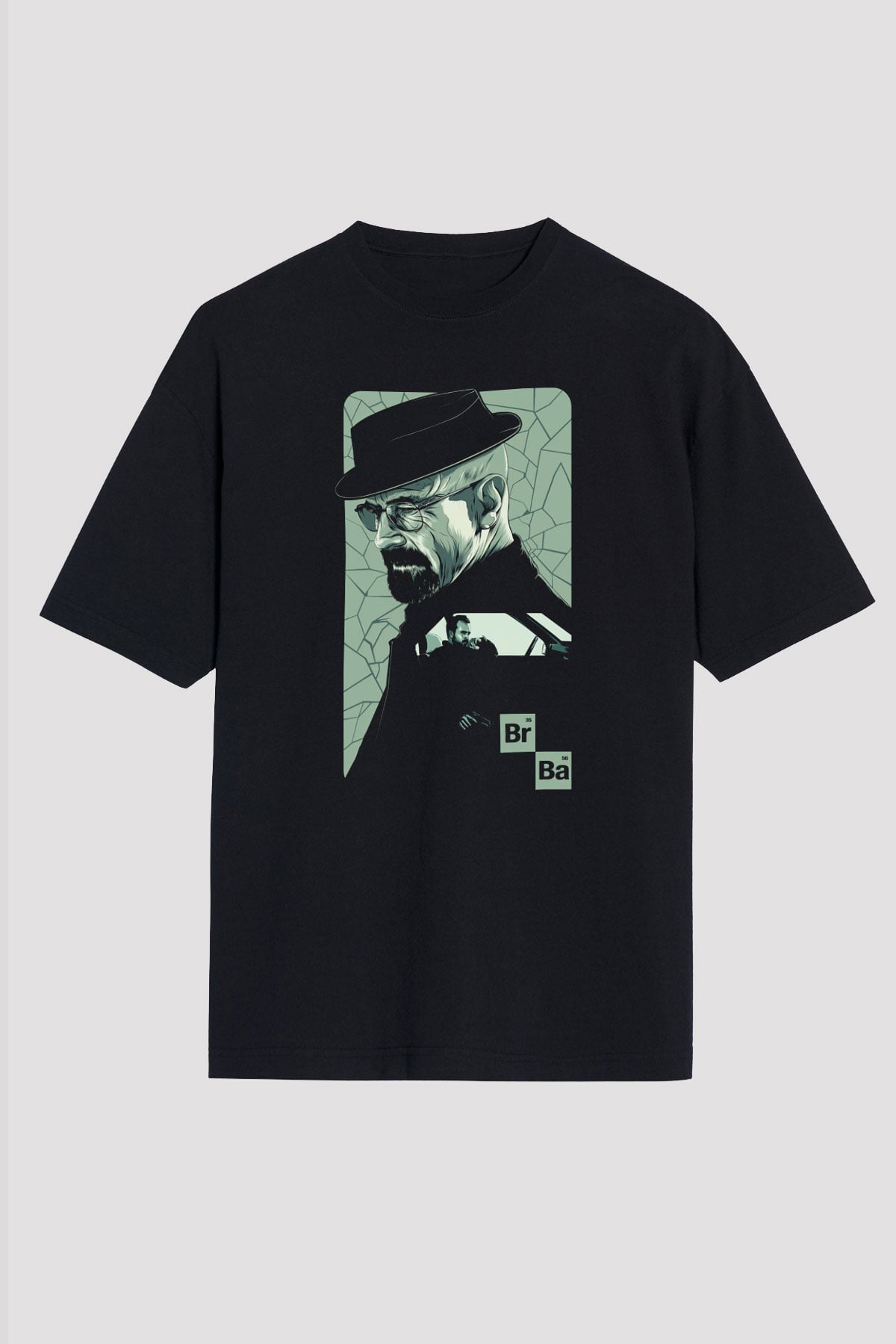 Breaking Bad Heisenberg Siyah Unisex Oversize Tişört T-Shirt