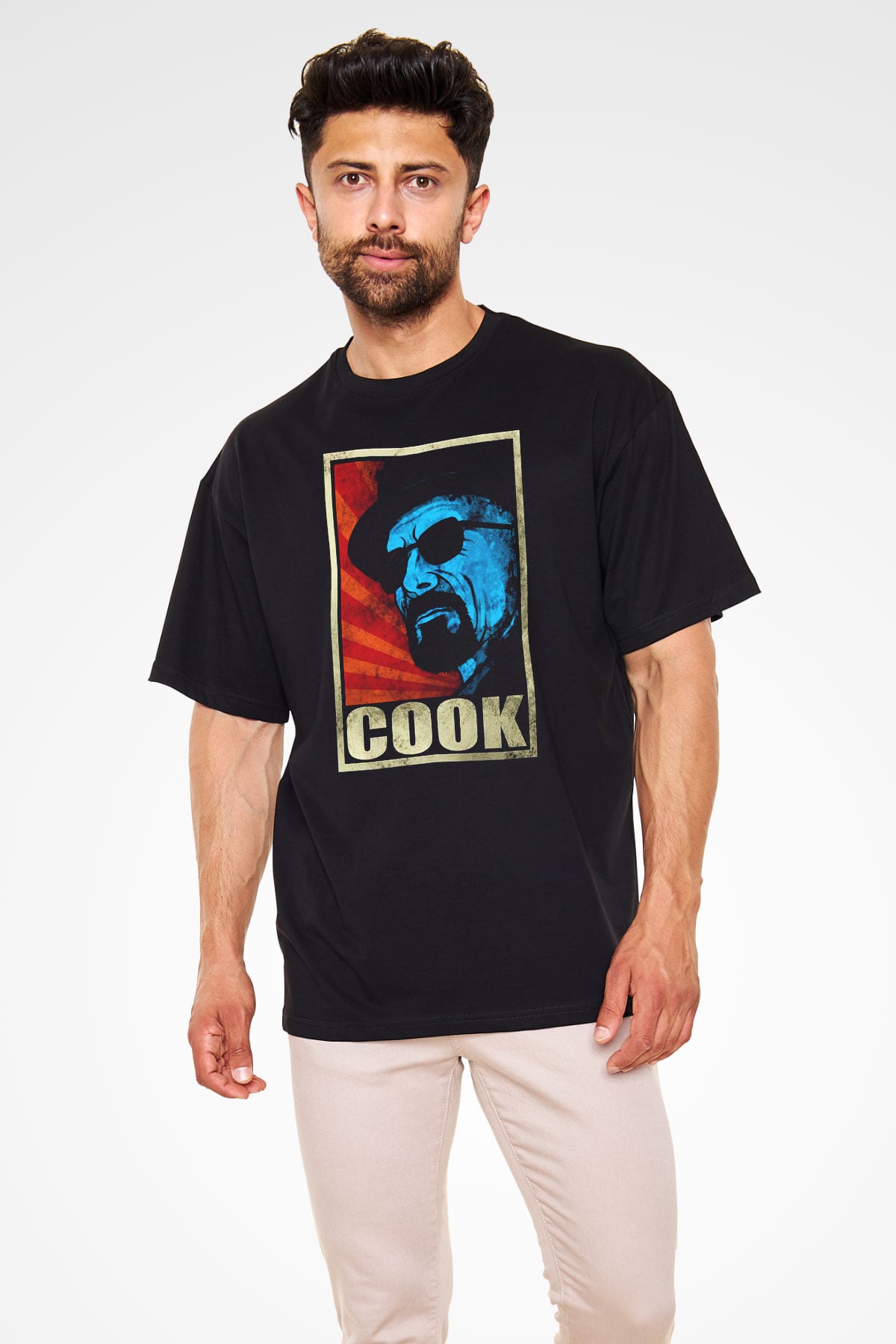 Breaking Bad Heisenberg Siyah Unisex Oversize Tişört T-Shirt