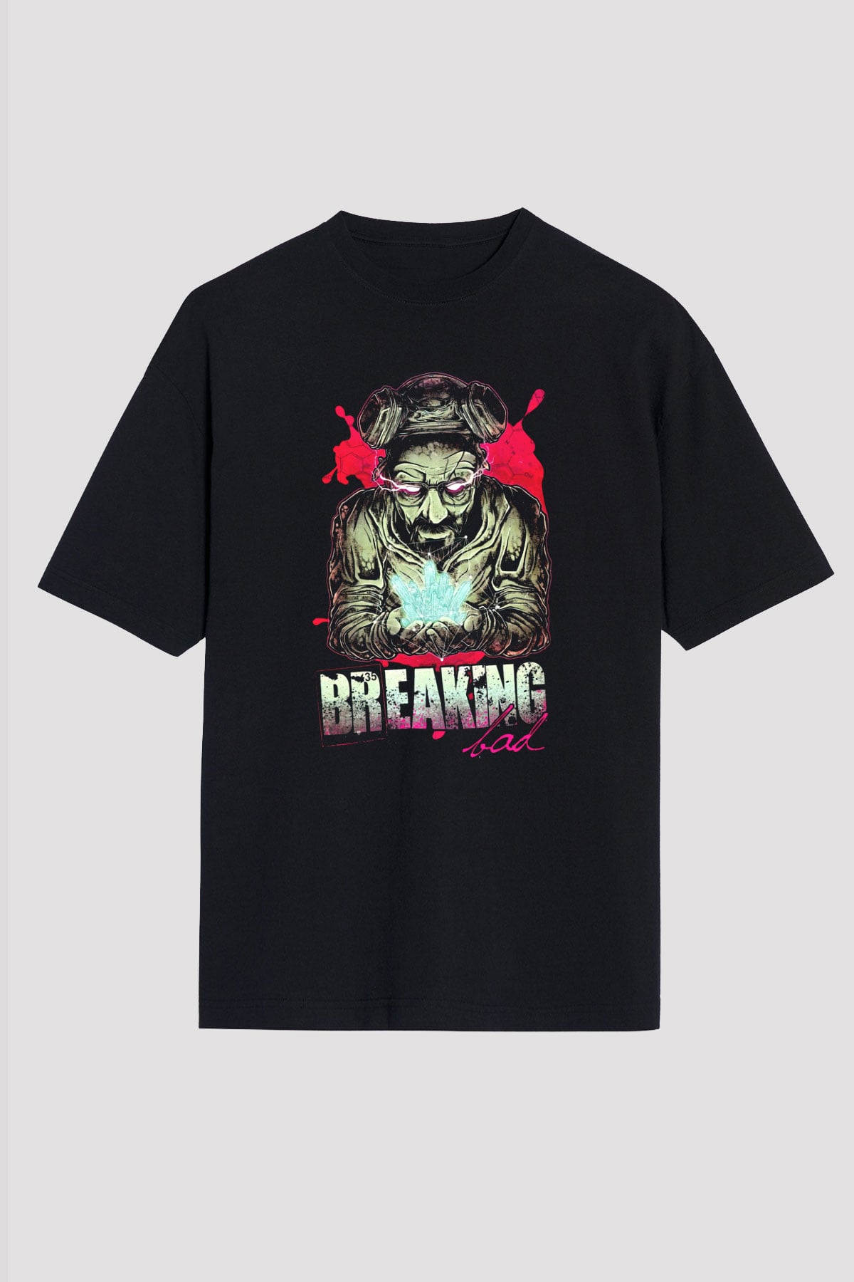 Breaking Bad Heisenberg Siyah Unisex Oversize Tişört T-Shirt