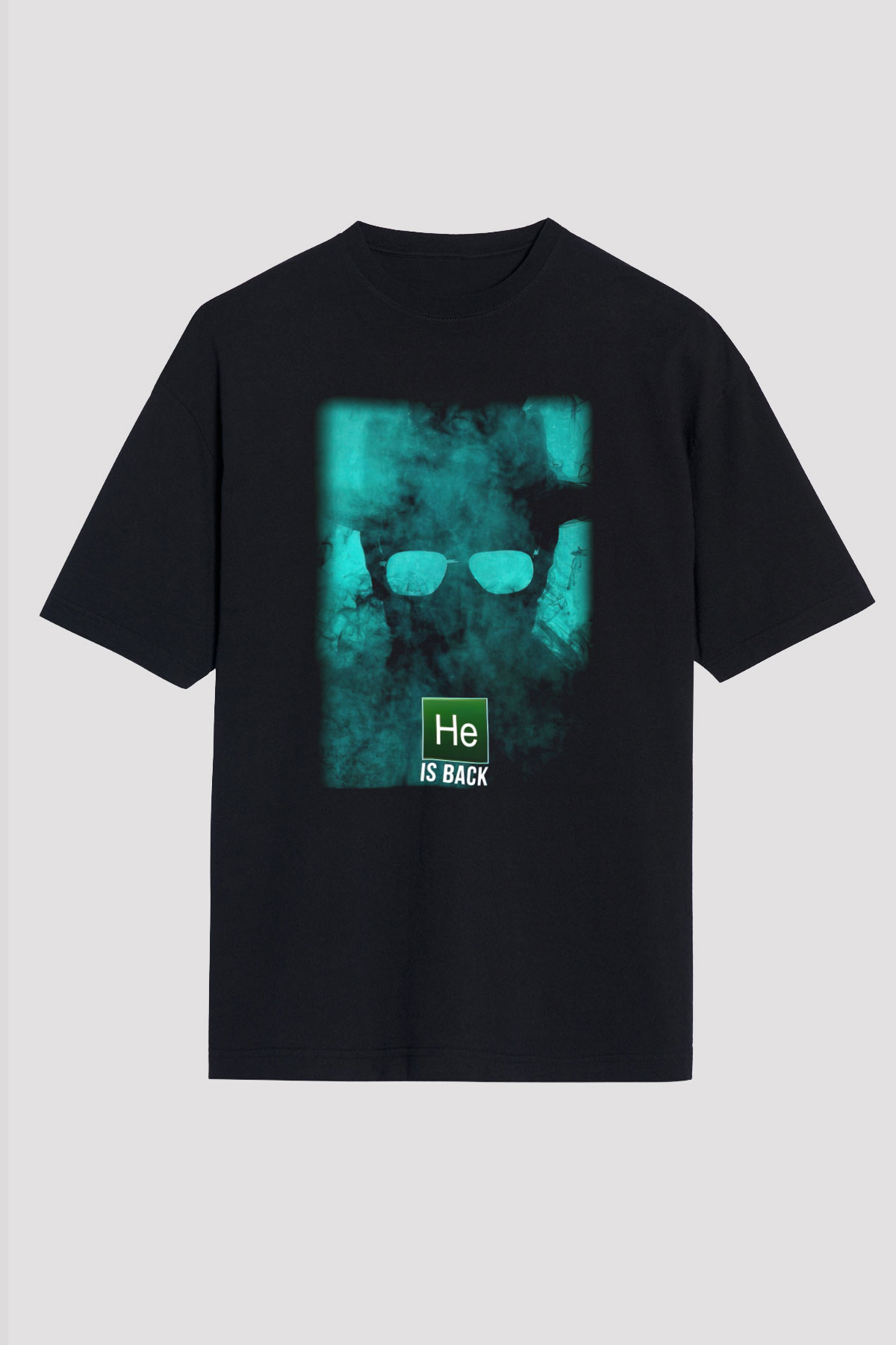 Breaking Bad Heisenberg Siyah Unisex Oversize Tişört T-Shirt