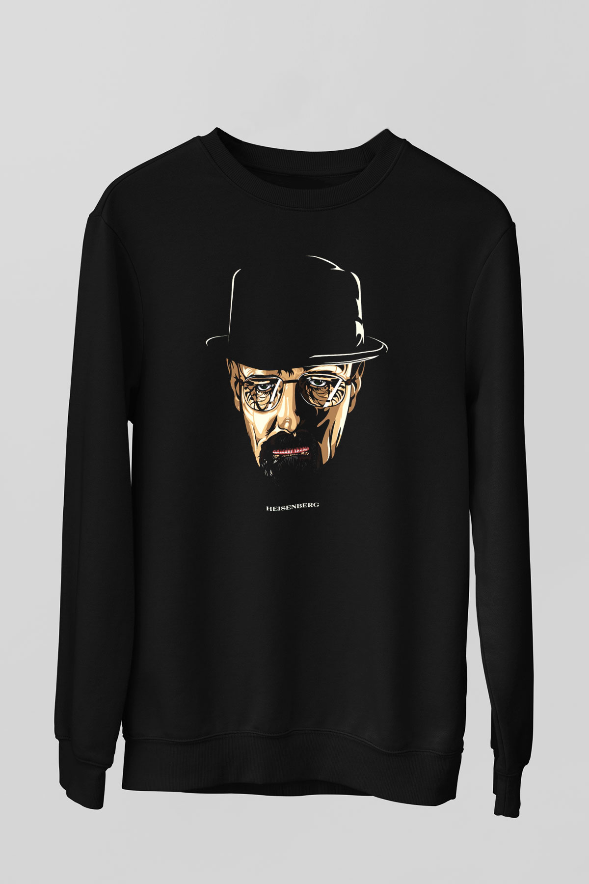 Breaking Bad Heisenberg Siyah Unisex Sweatshirt