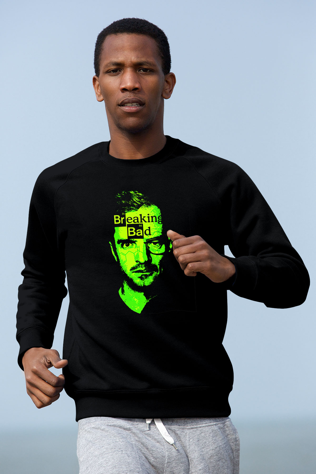 Breaking Bad Heisenberg Siyah Unisex Sweatshirt