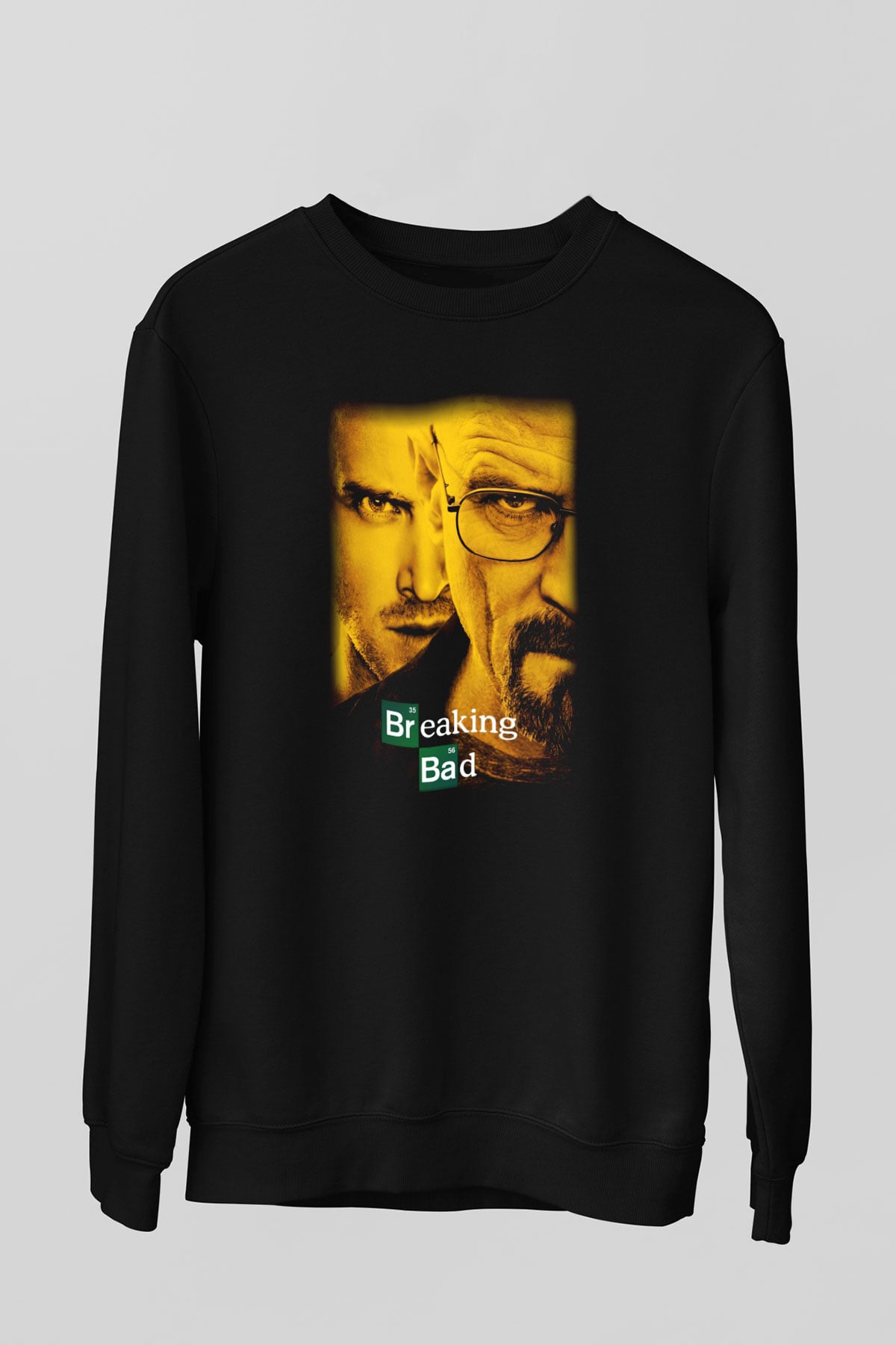 Breaking Bad Heisenberg Siyah Unisex Sweatshirt