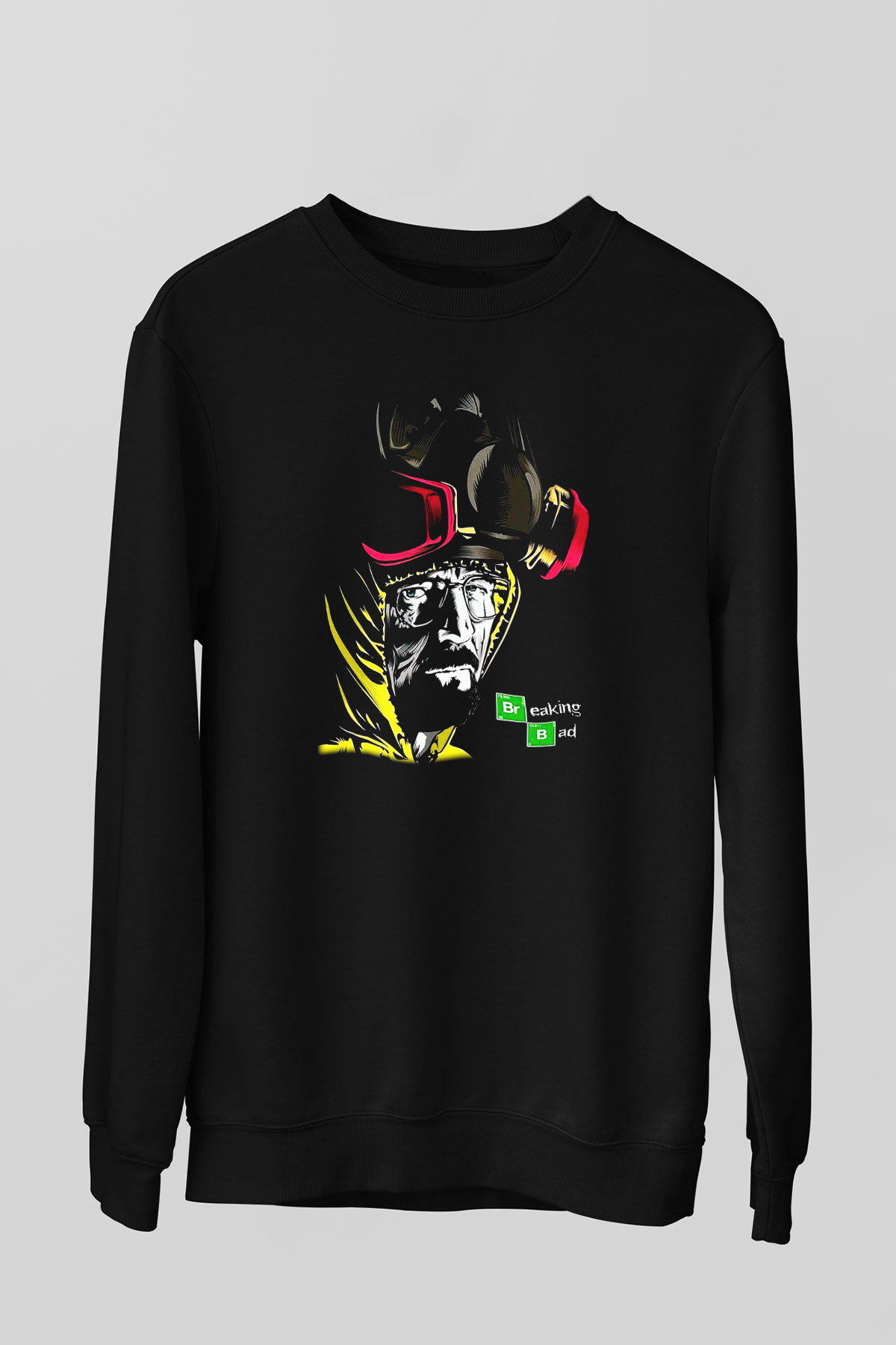 Breaking Bad Heisenberg Siyah Unisex Sweatshirt