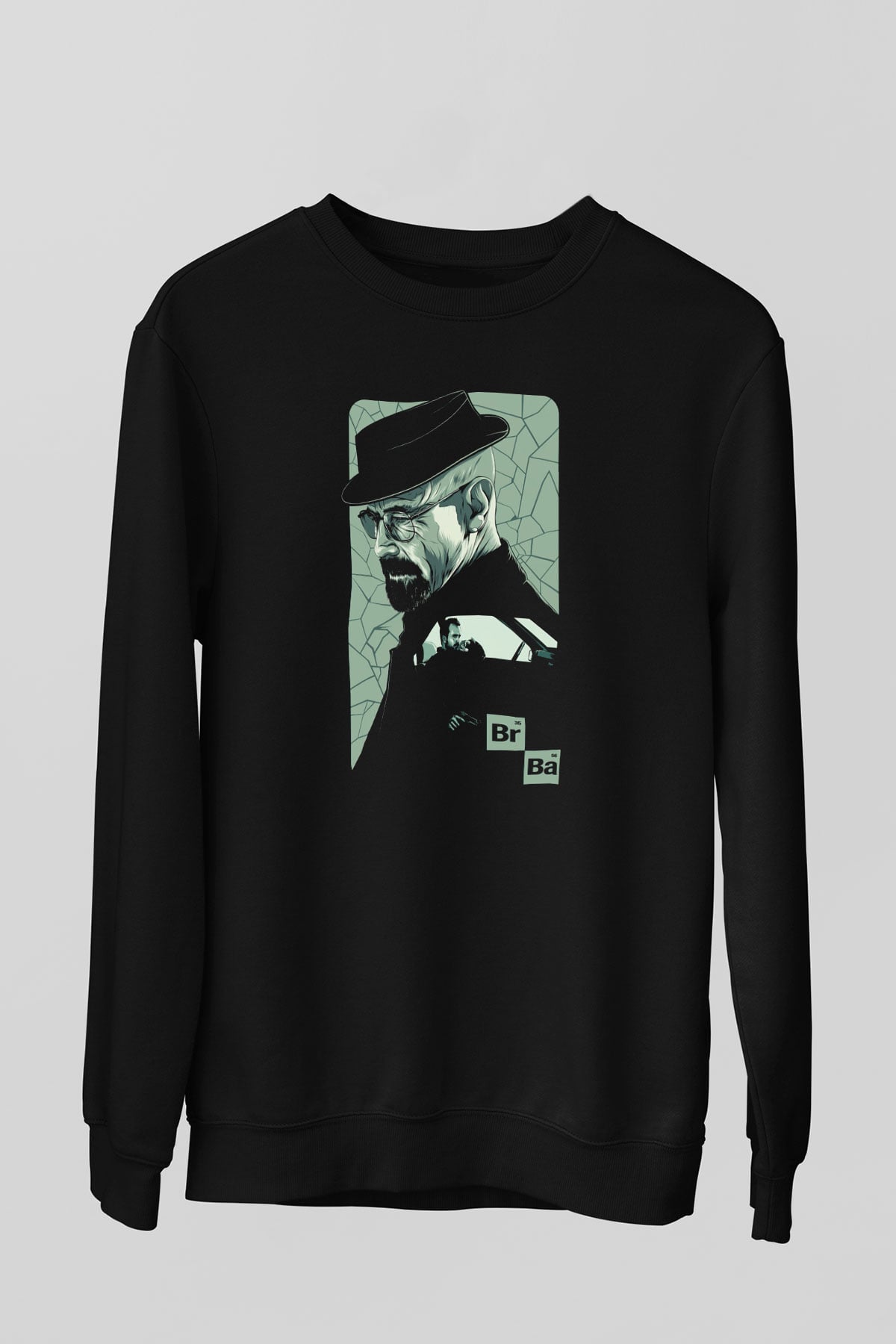 Breaking Bad Heisenberg Siyah Unisex Sweatshirt