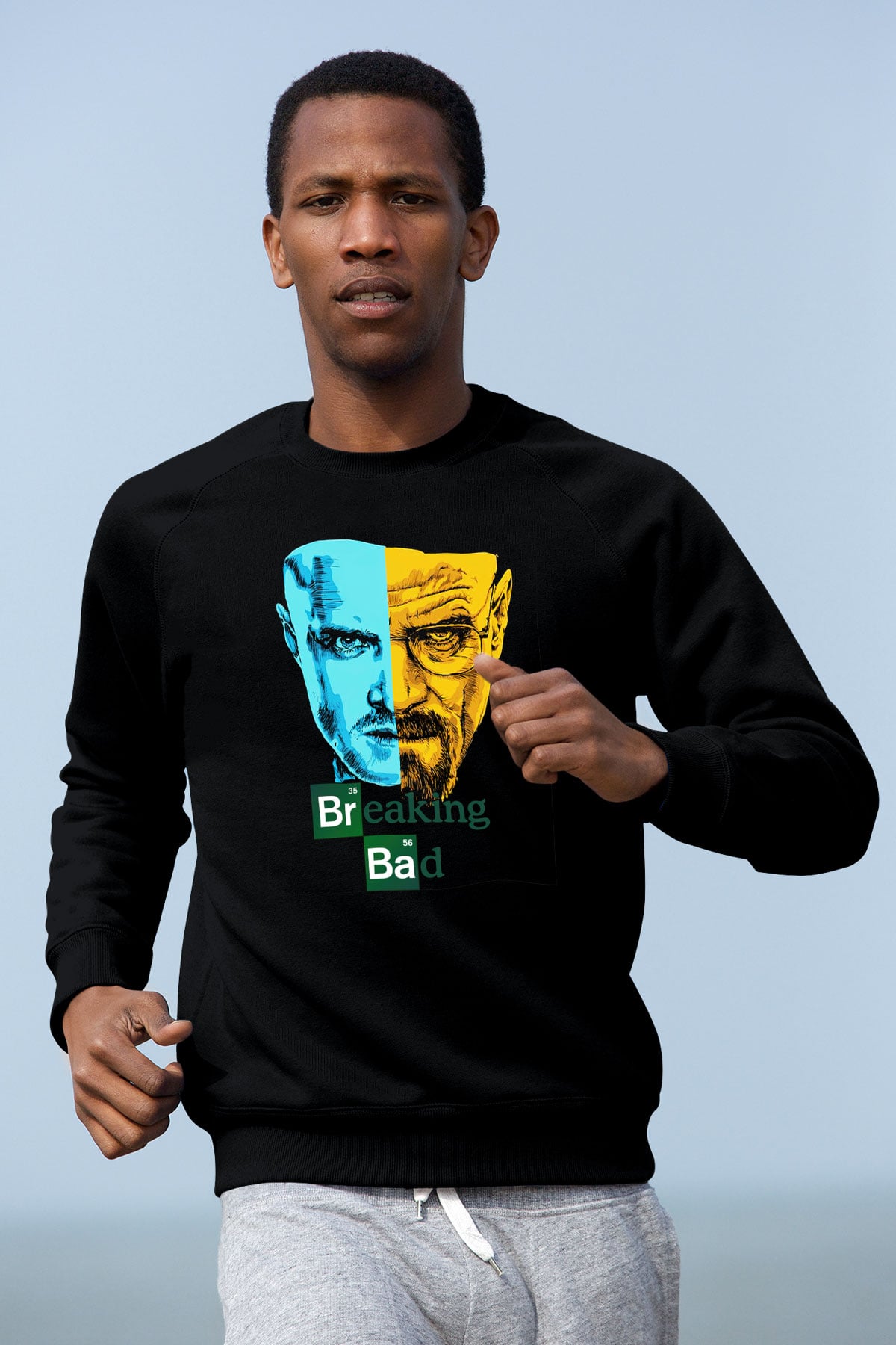 Breaking Bad Heisenberg Siyah Unisex Sweatshirt