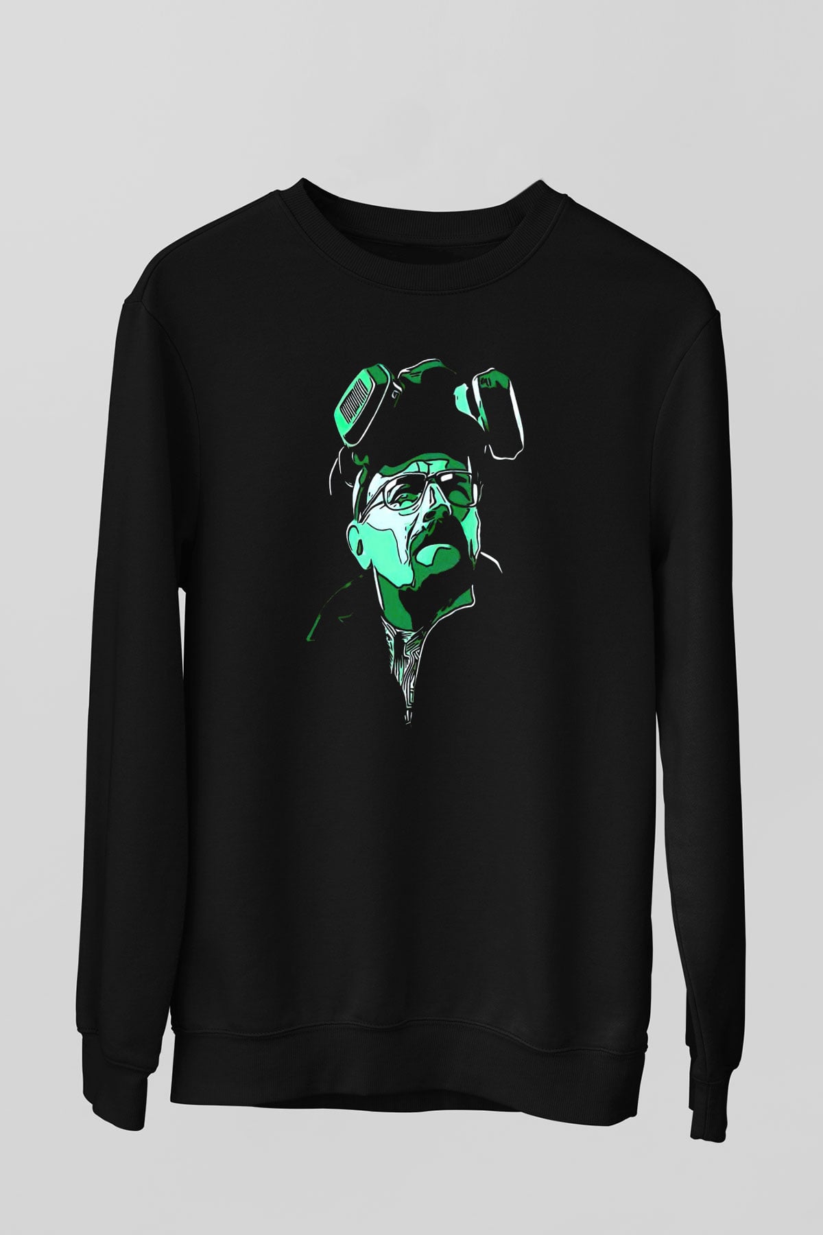 Breaking Bad Heisenberg Siyah Unisex Sweatshirt