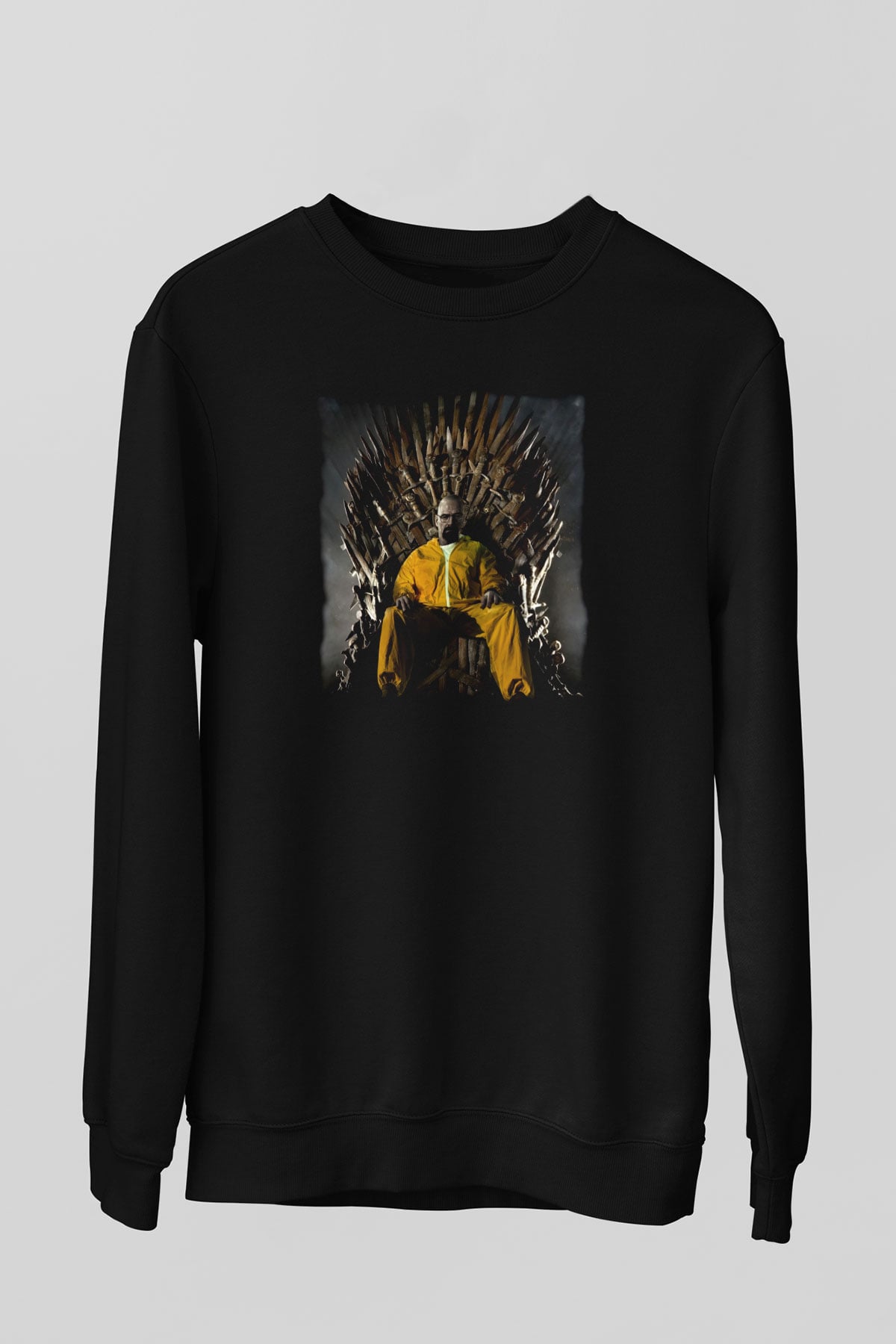 Breaking Bad Heisenberg Siyah Unisex Sweatshirt
