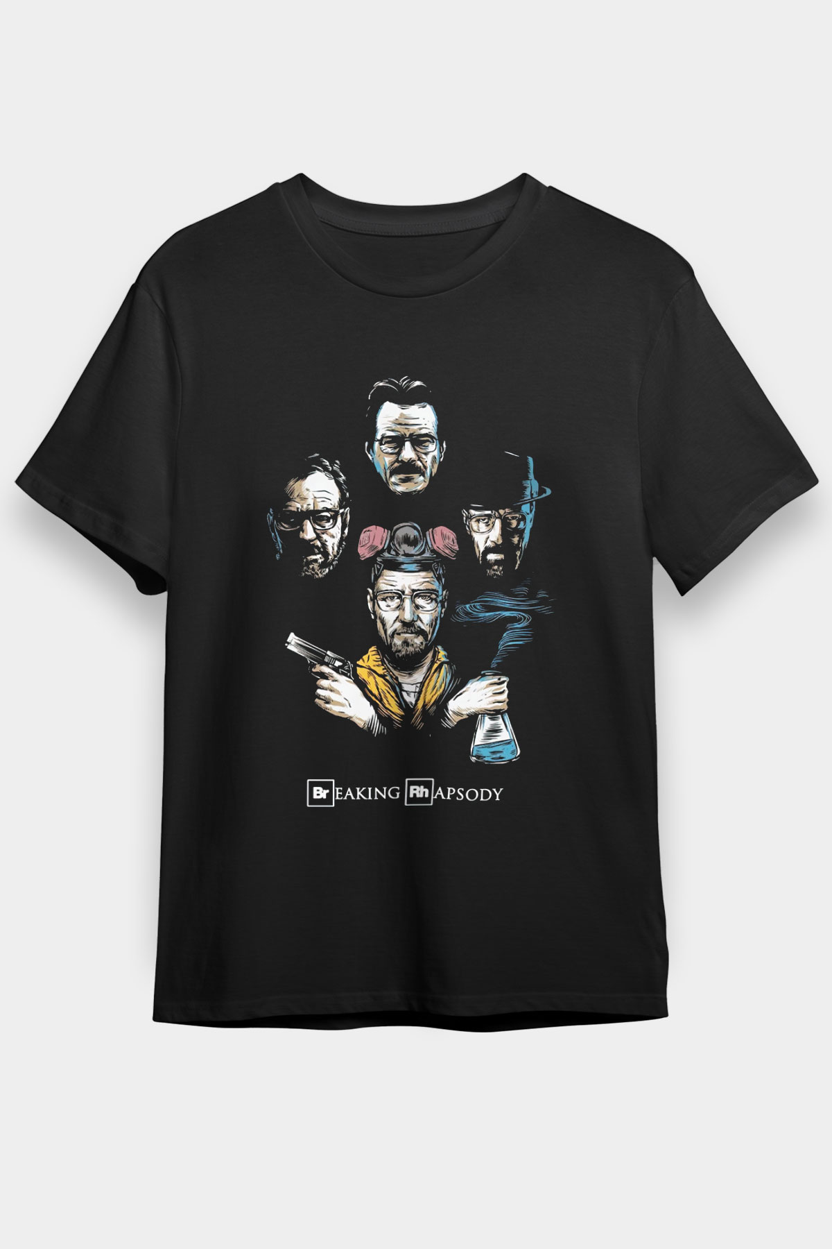 Breaking Bad Heisenberg Siyah Unisex Tişört T-Shirt