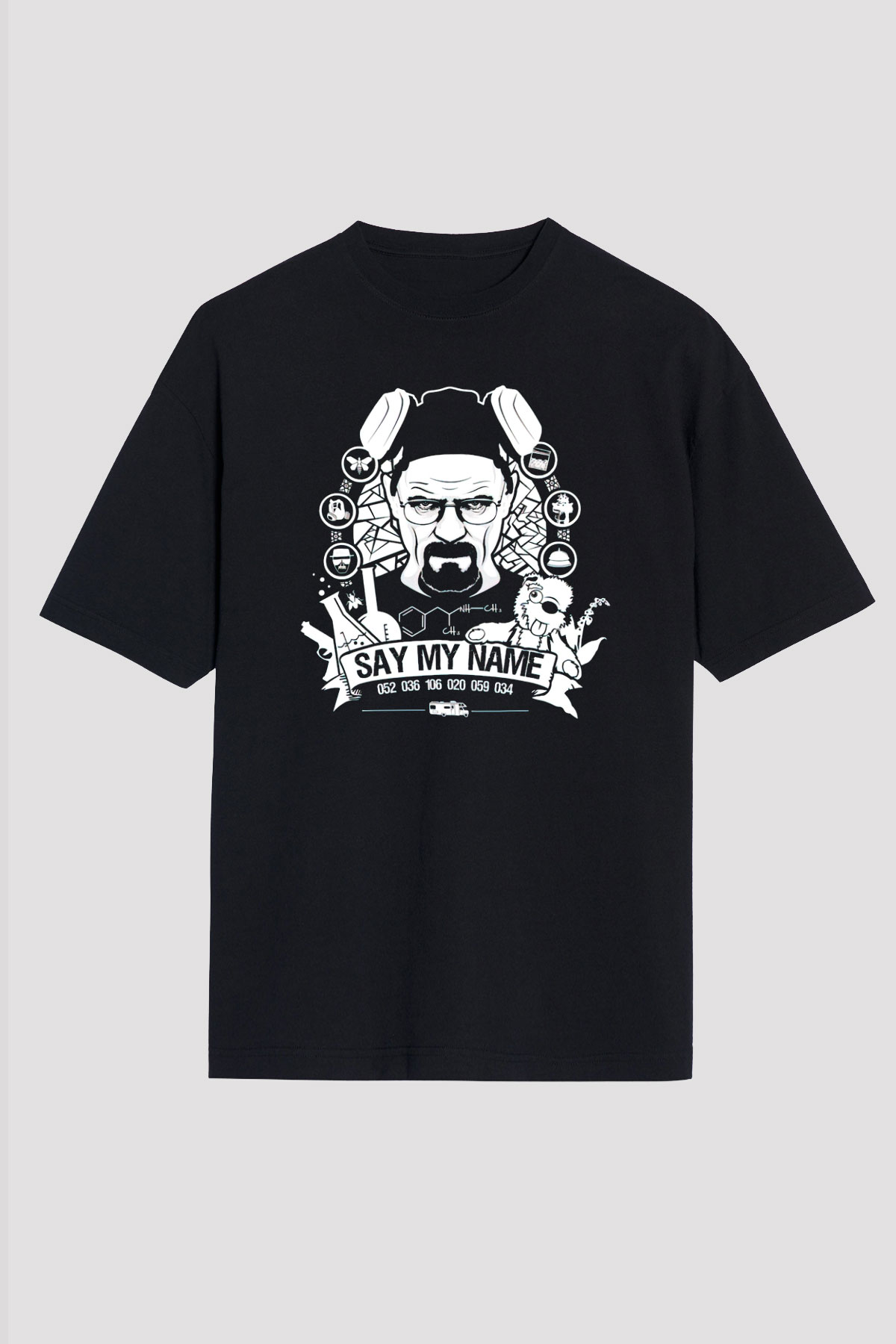 Breaking Bad Heisenberg Siyah Unisex Tişört T-Shirt