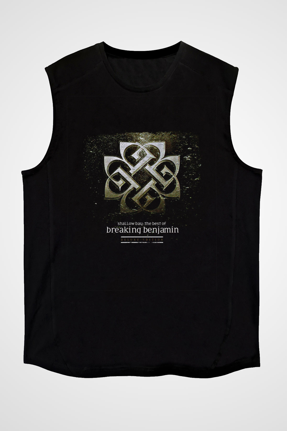 Breaking Benjamin Baskılı Unisex Siyah Kolsuz Tişört