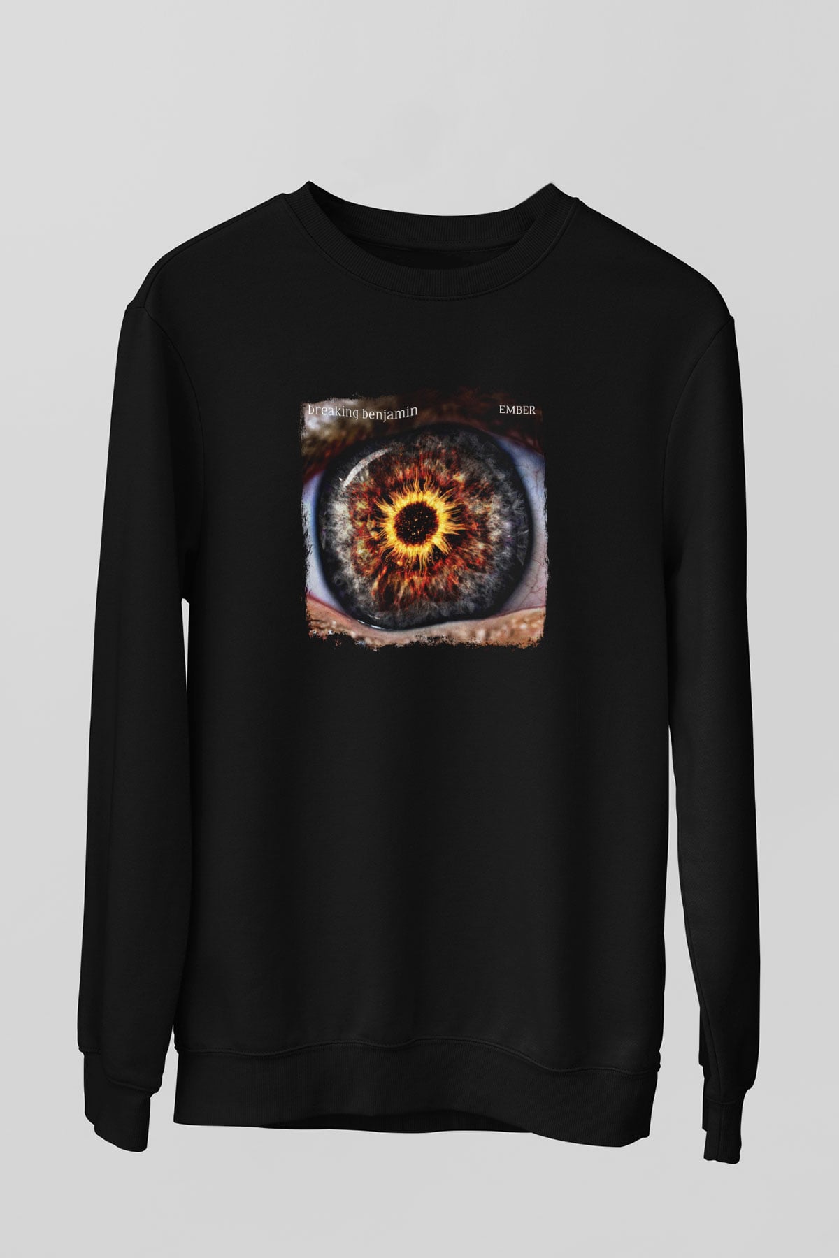 Breaking Benjamin Baskılı Unisex Siyah Sweatshirt
