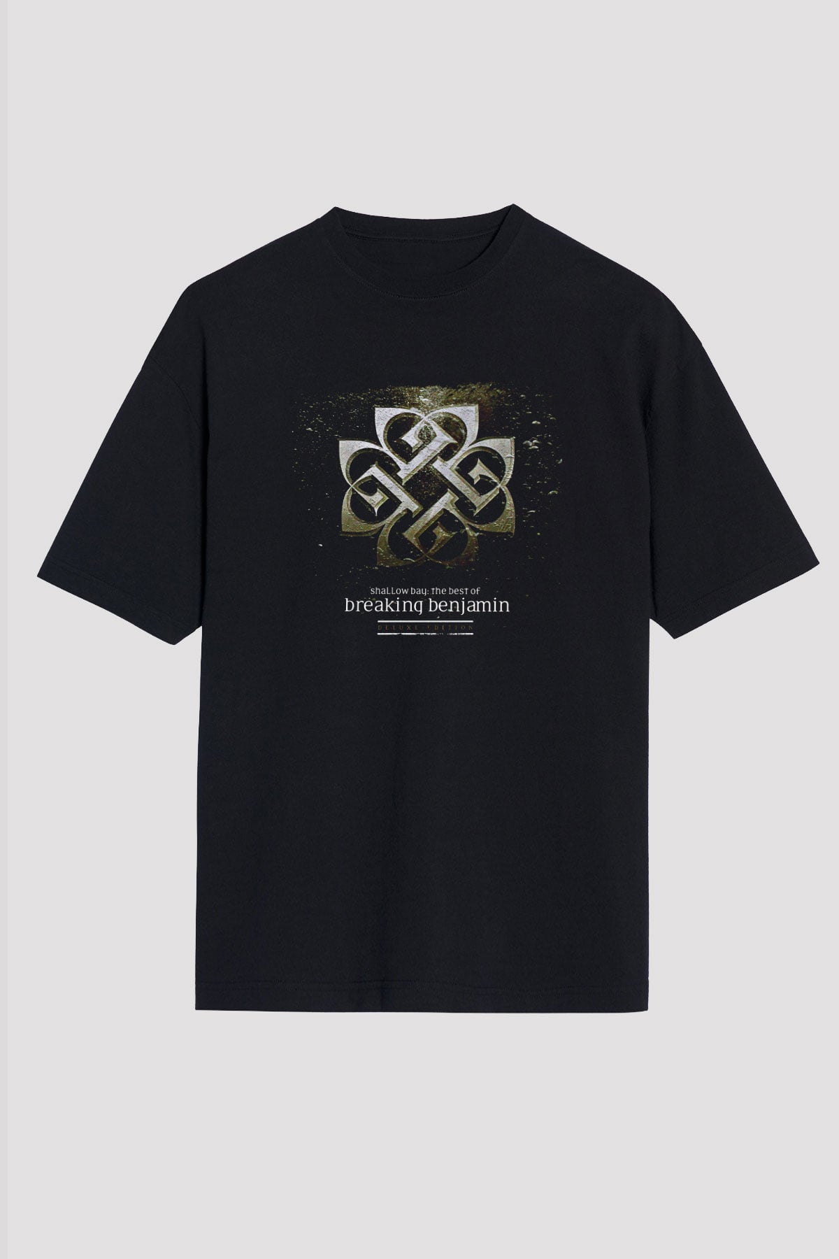 Breaking Benjamin Baskılı Unisex Siyah Oversize Tişört