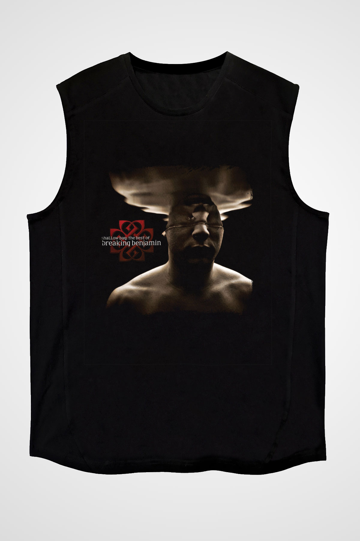 Breaking Benjamin Baskılı Unisex Siyah Kolsuz Tişört