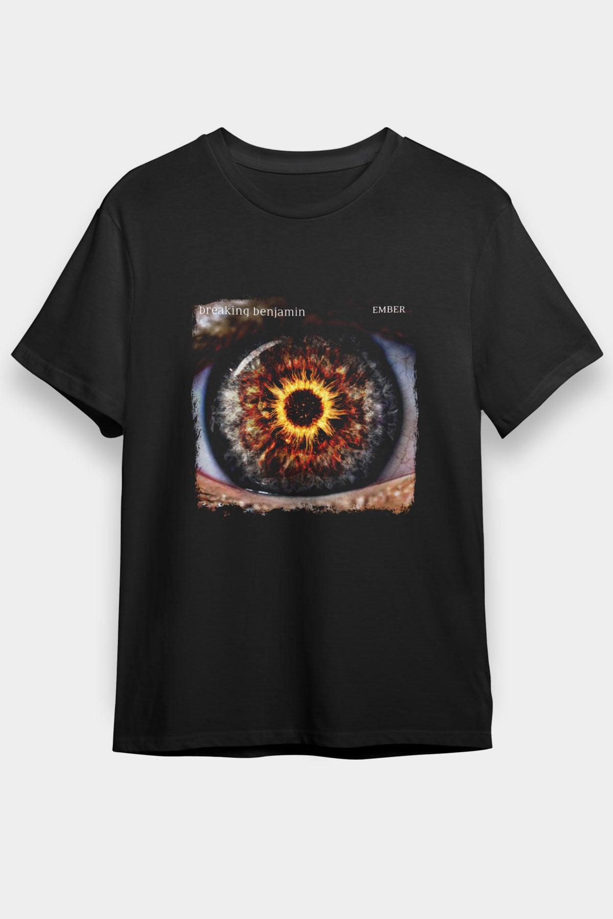 Breaking Benjamin Baskılı Unisex Siyah Tişört