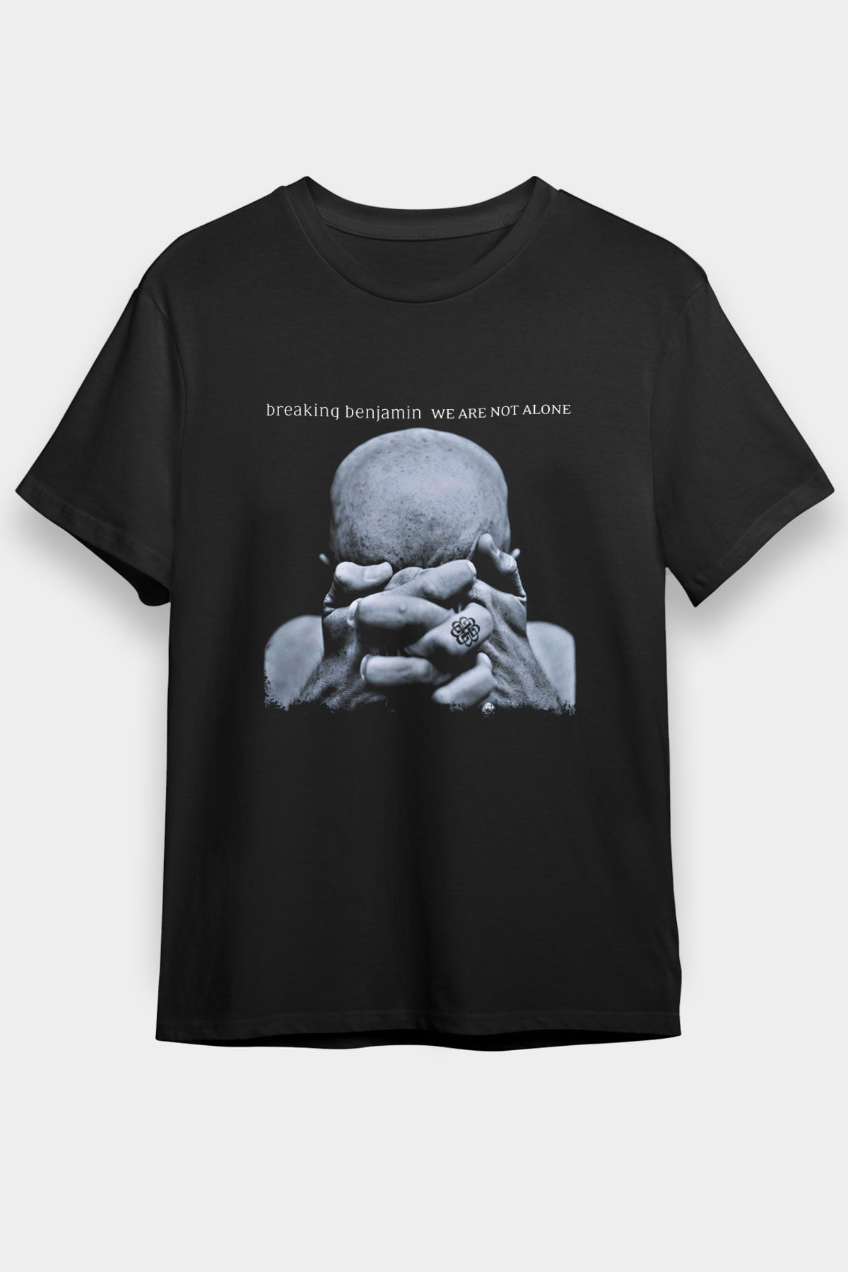 Breaking Benjamin Baskılı Unisex Siyah Tişört