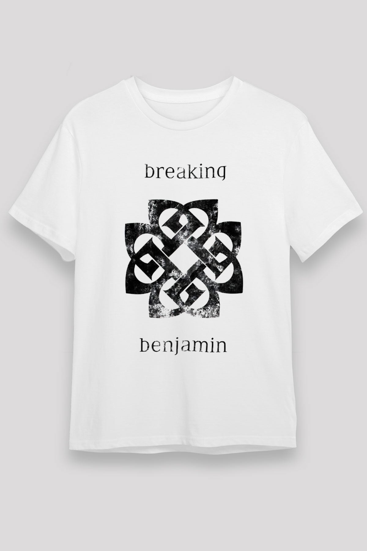 Breaking Benjamin Beyaz Unisex Tişört T-Shirt - TişörtFabrikası