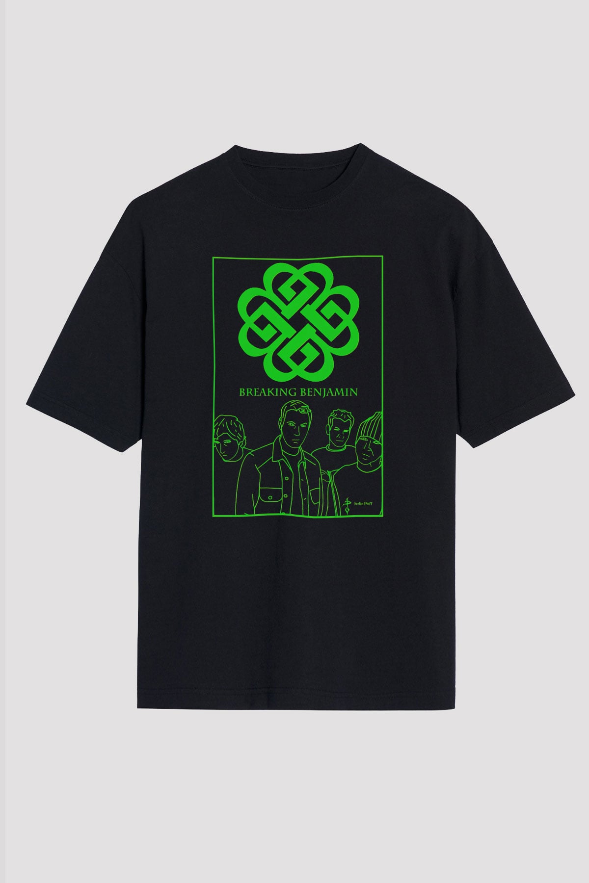 Breaking Benjamin Siyah Unisex Oversize Tişört T-Shirt