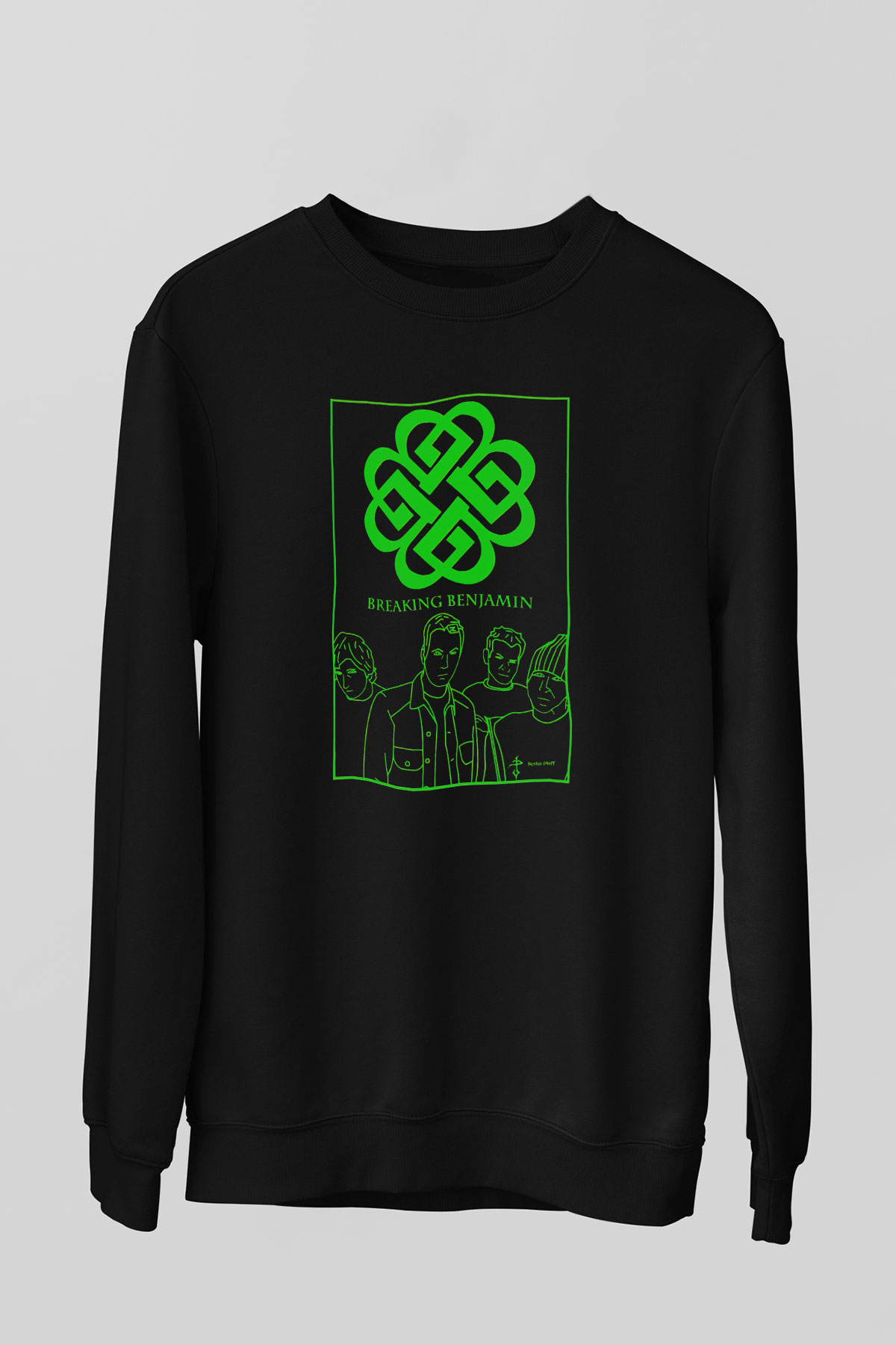 Breaking Benjamin Siyah Unisex Sweatshirt