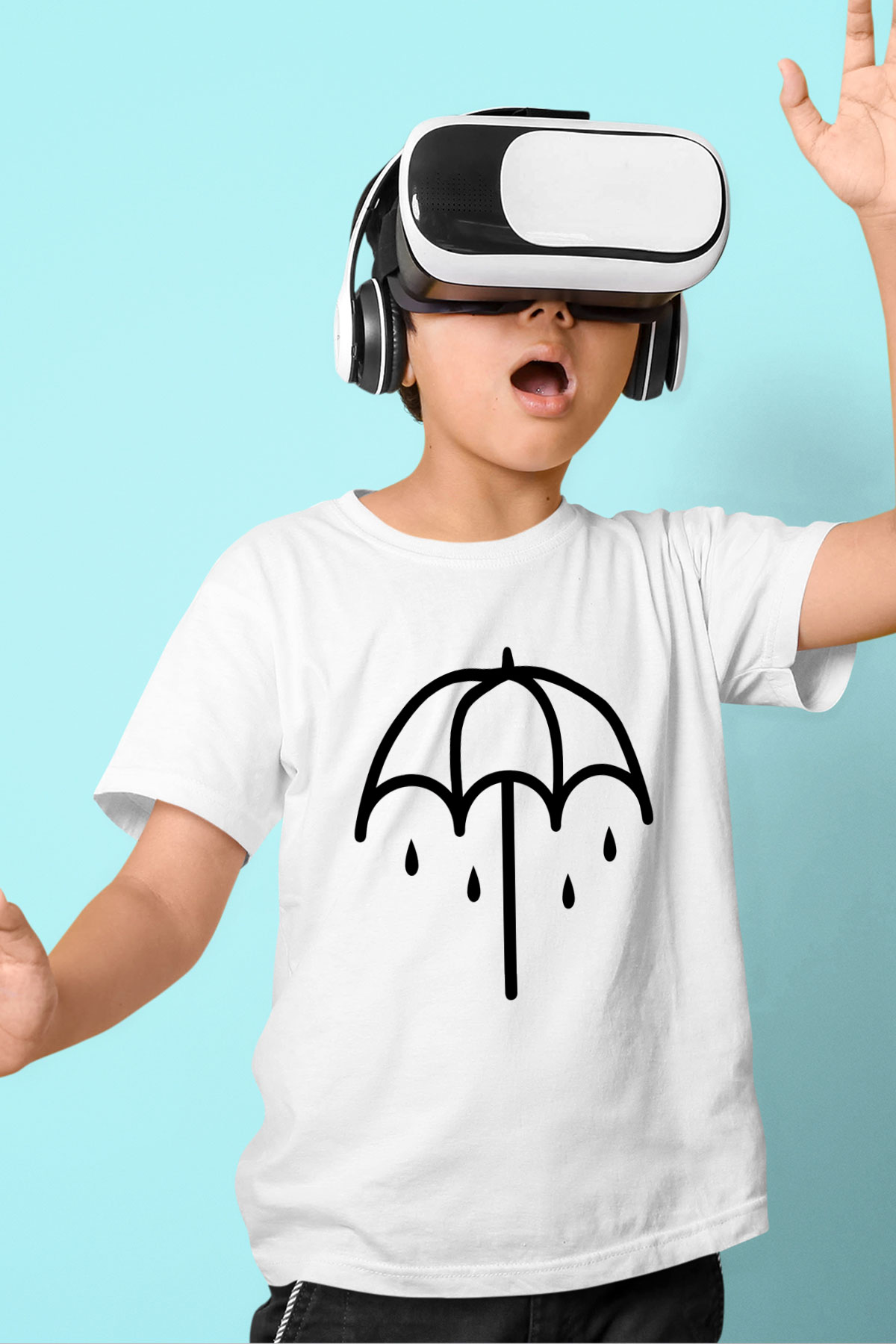 Bring Me the Horizon Baskılı Beyaz Unisex Çocuk Tişört